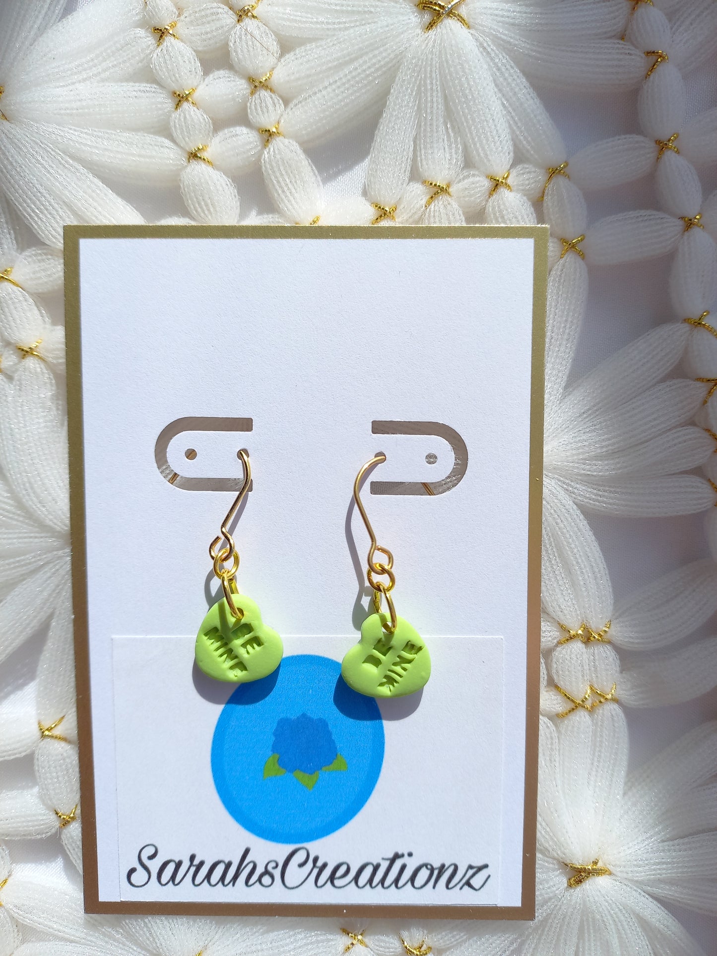 Green Mini Candy Heart Earrings | Love Collection