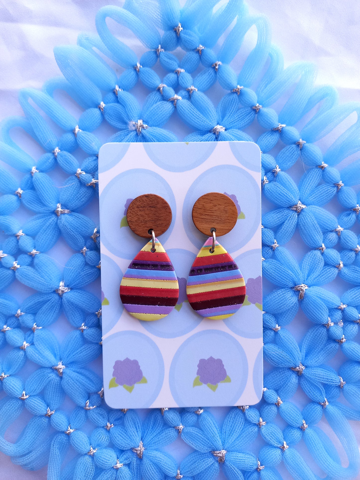 Teardrop Stripe Earrings | Stripes Collection