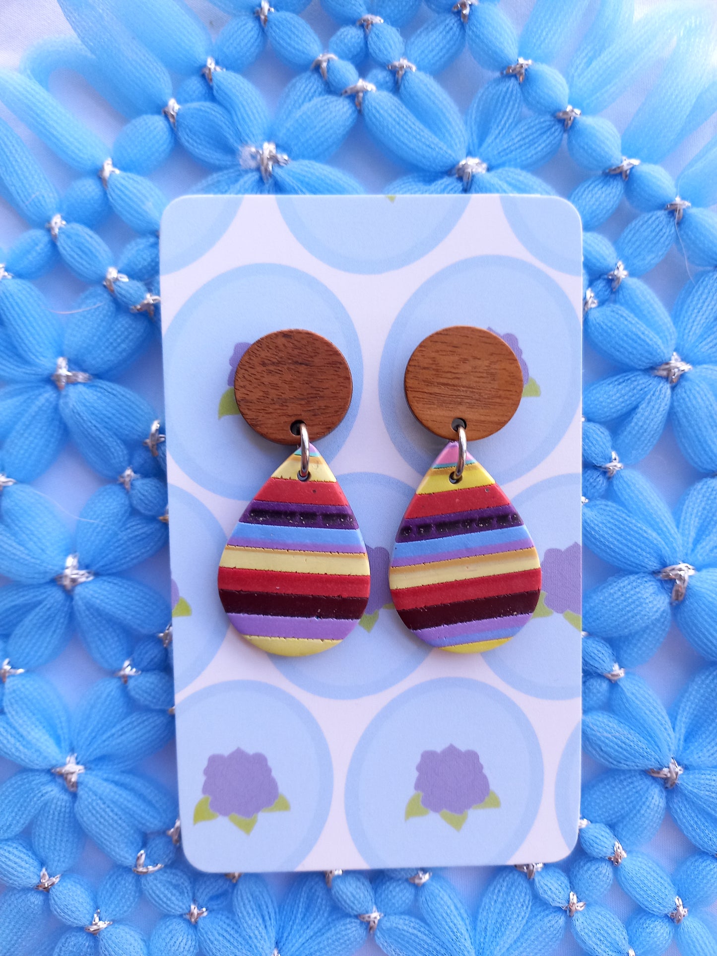 Teardrop Stripe Earrings | Stripes Collection