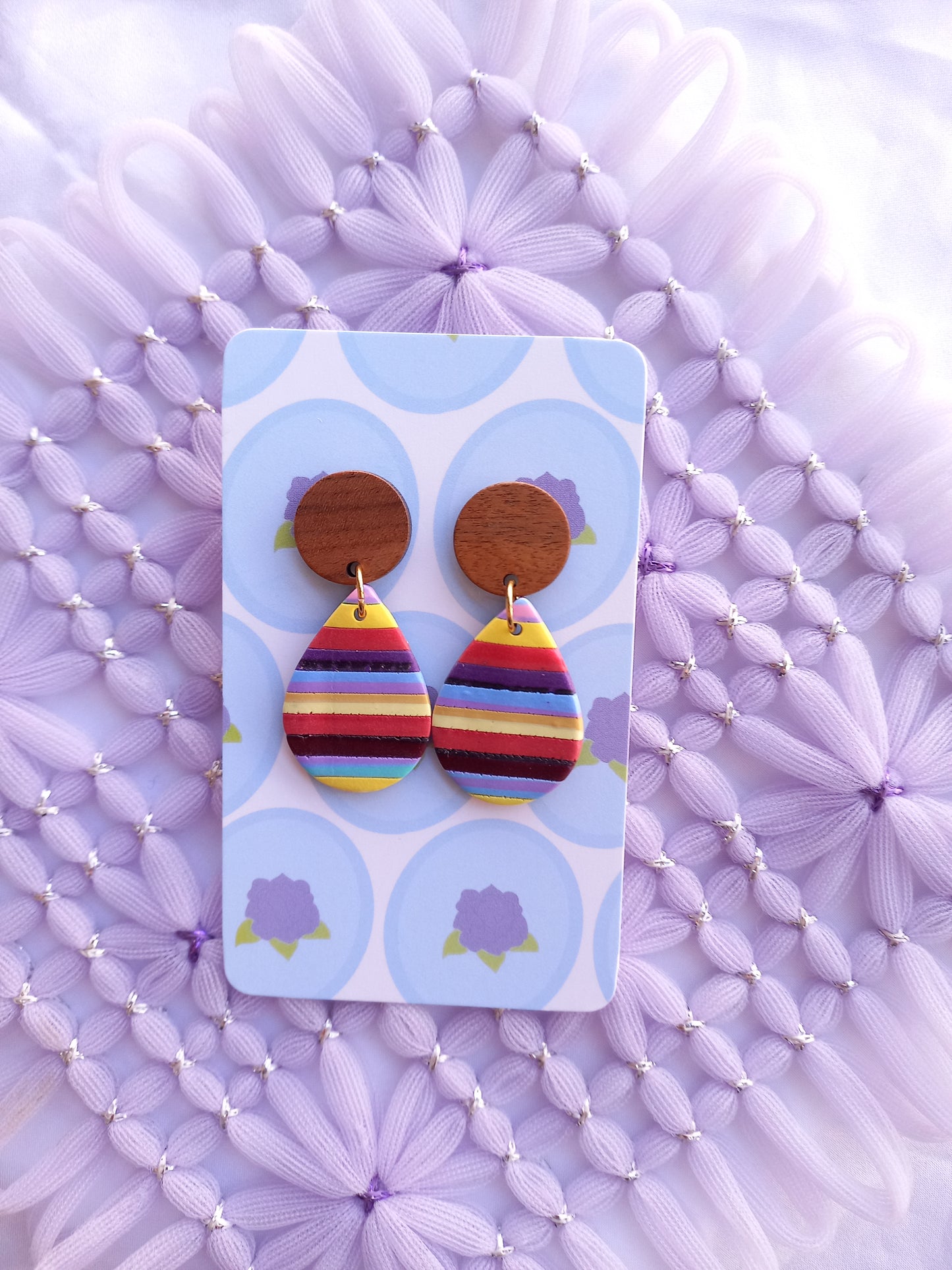 Teardrop Stripe Earrings | Stripes Collection