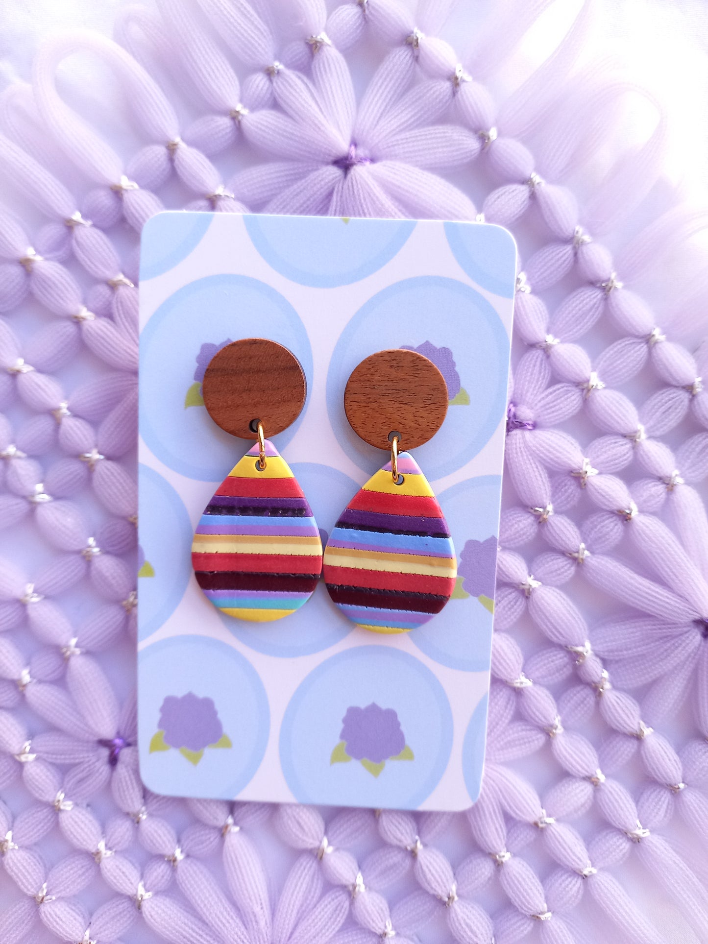 Teardrop Stripe Earrings | Stripes Collection