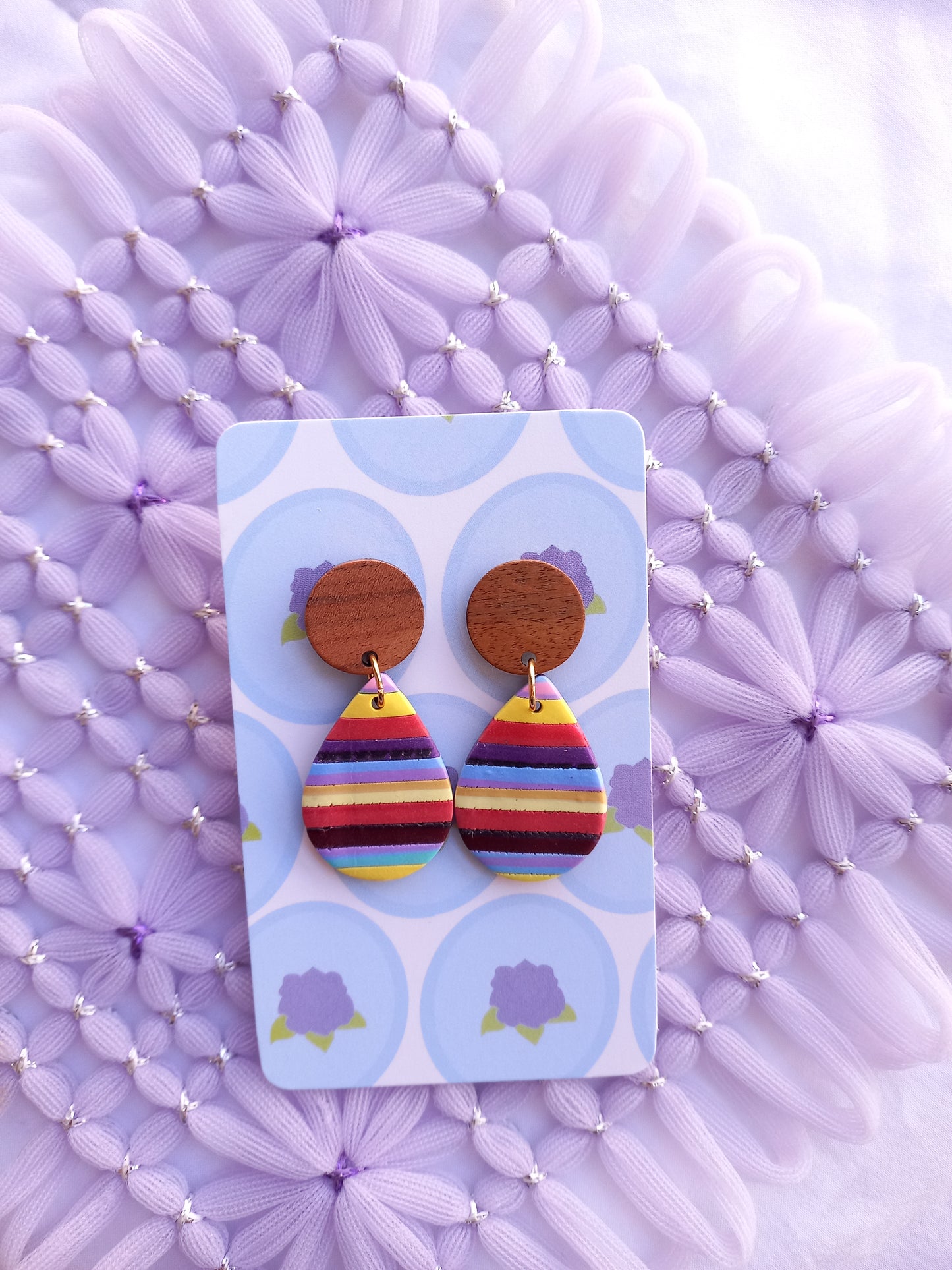 Teardrop Stripe Earrings | Stripes Collection