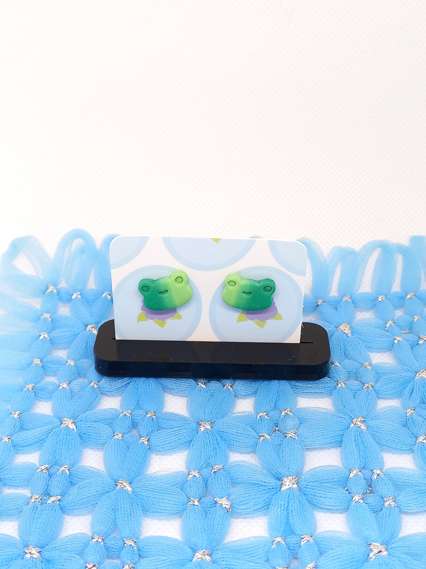Green Ombré Frog Studs | Sea Critters