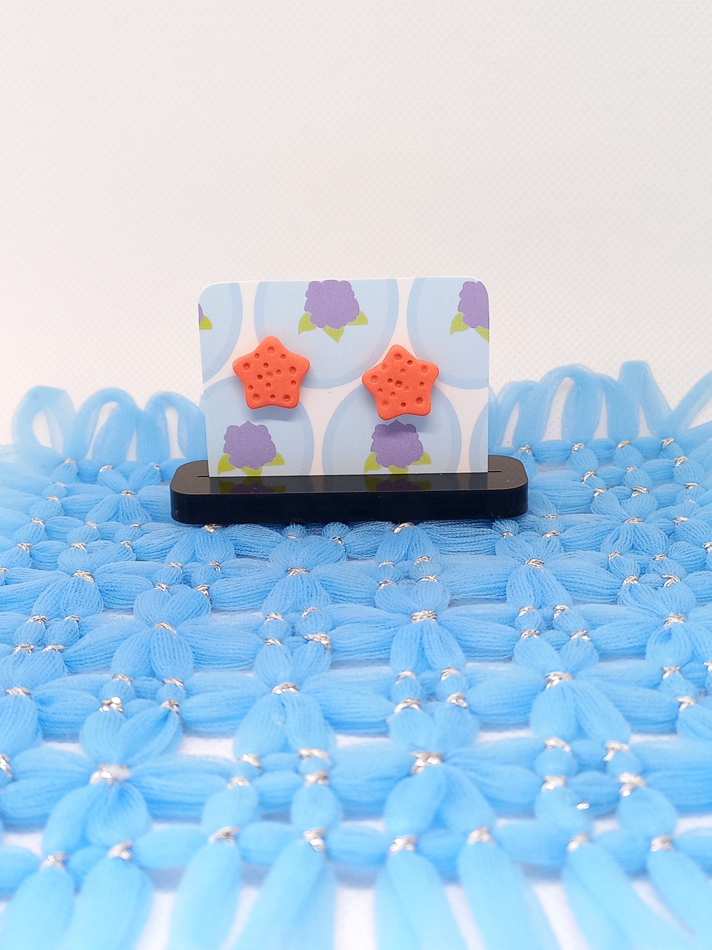 Orange Starfish Studs | Sea Critters