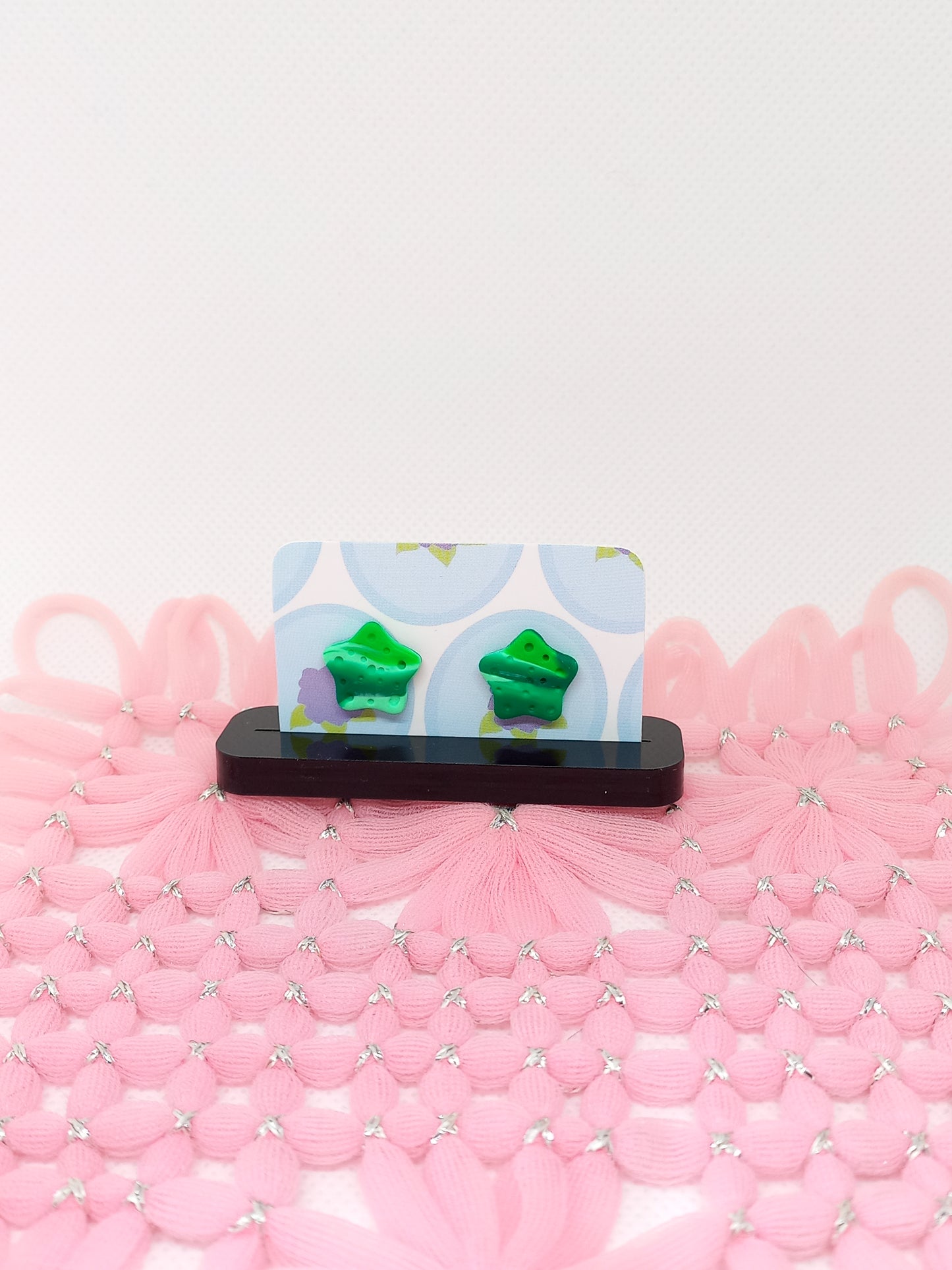 Green Marbled Starfish Studs | Sea Critters