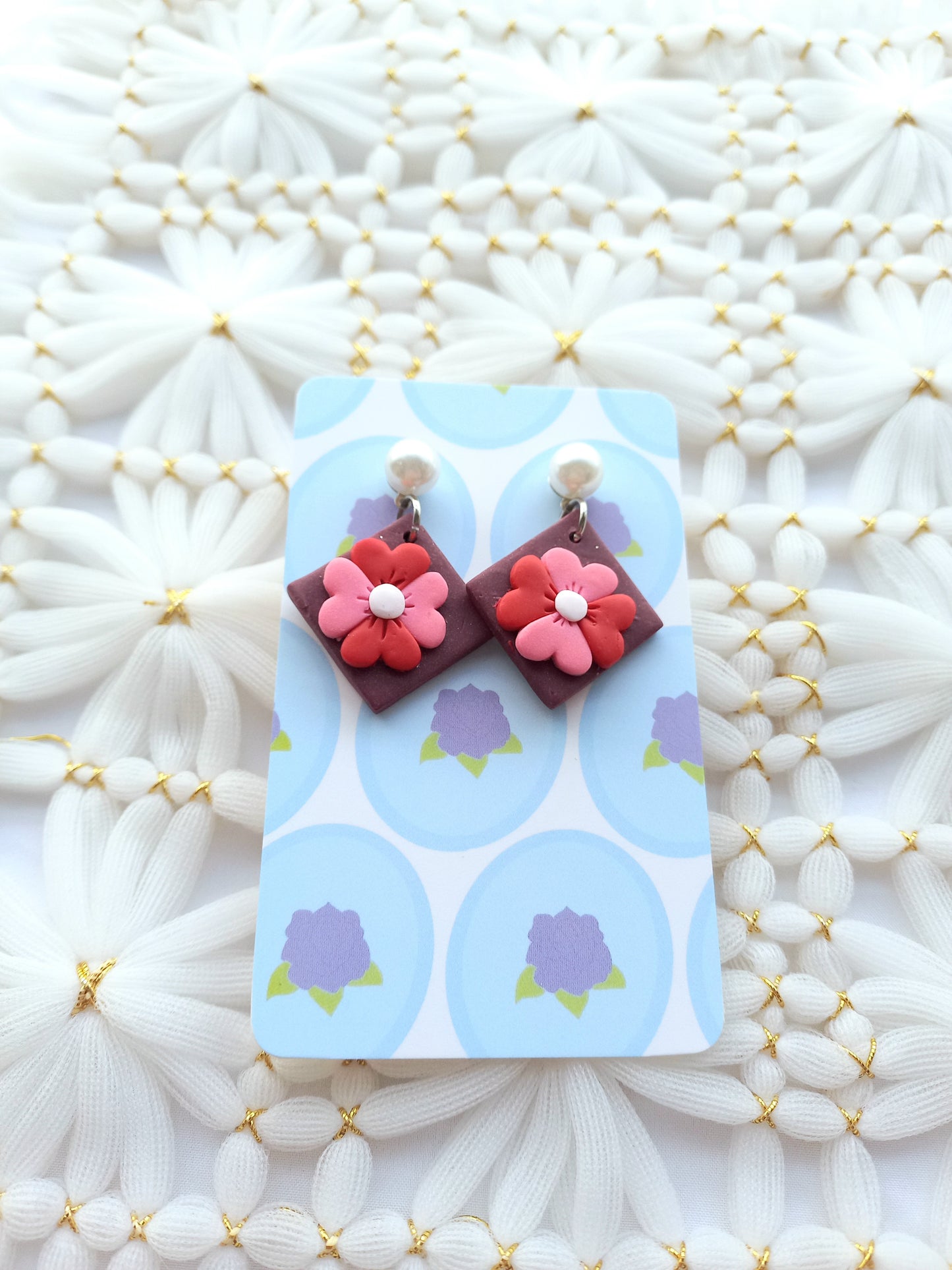 Diamond Flower Earrings | Flower Power