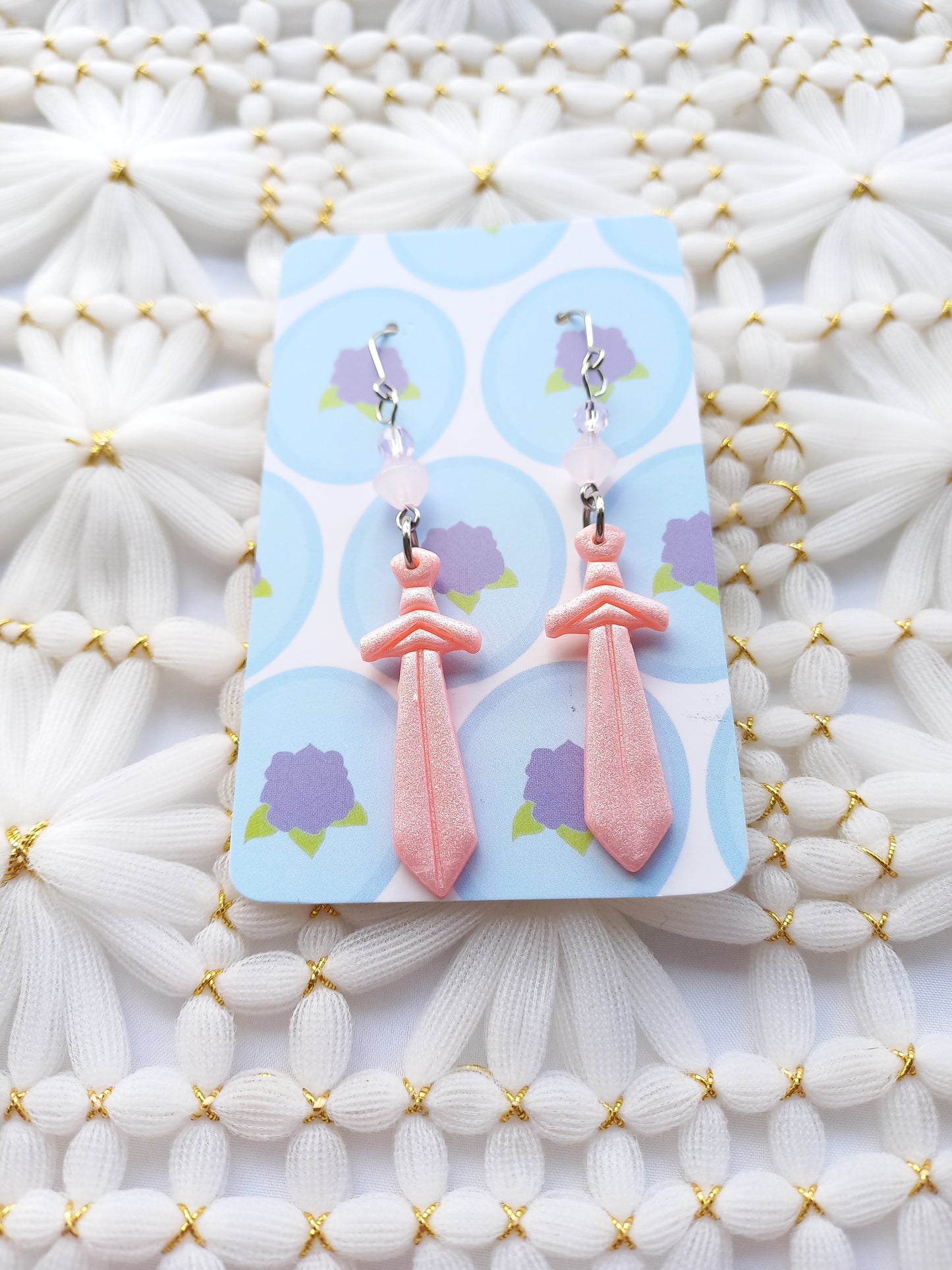 Beaded Sword Earrings | Fantasy