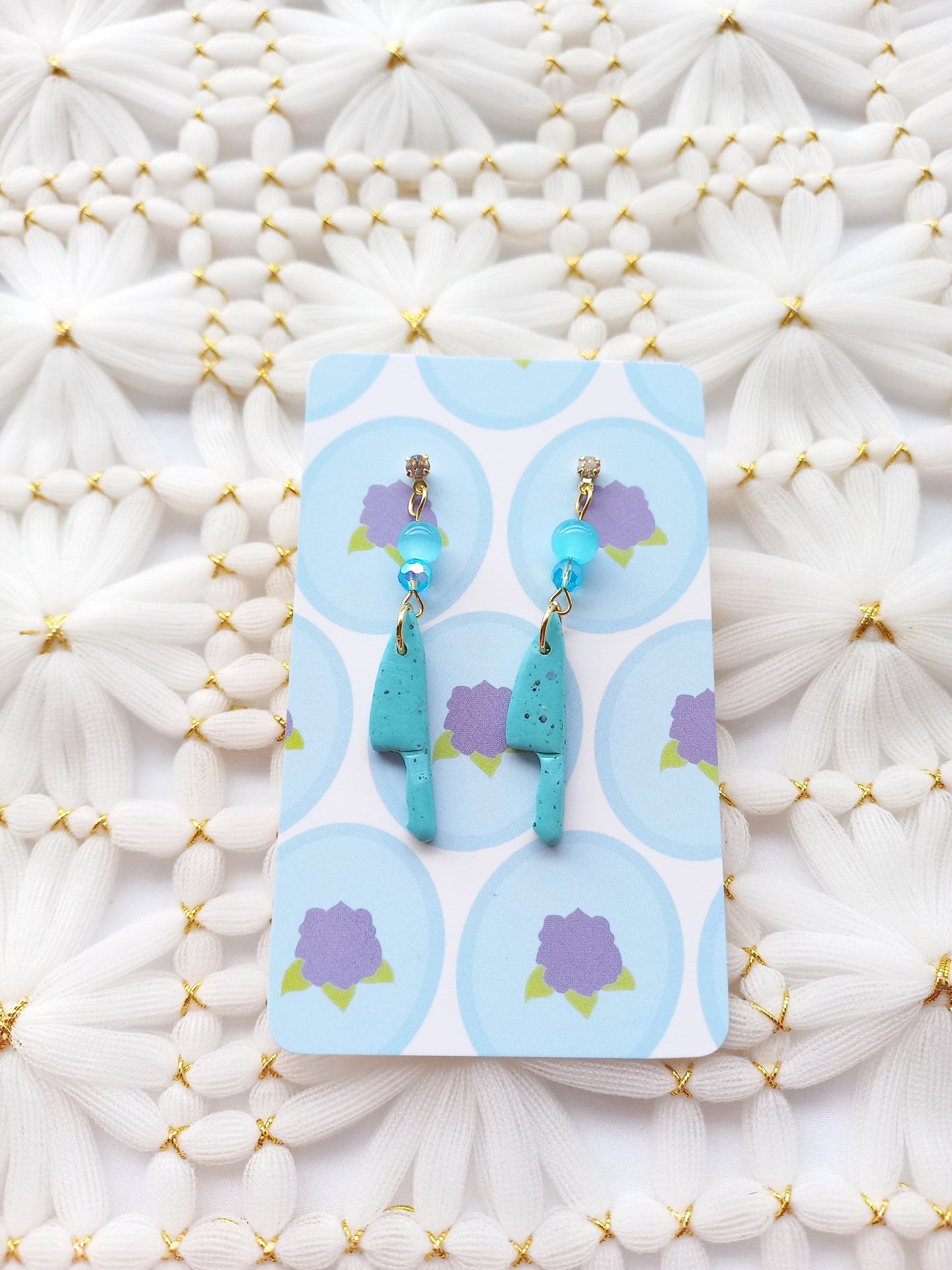 Knife Beaded Earrings | Fantasy