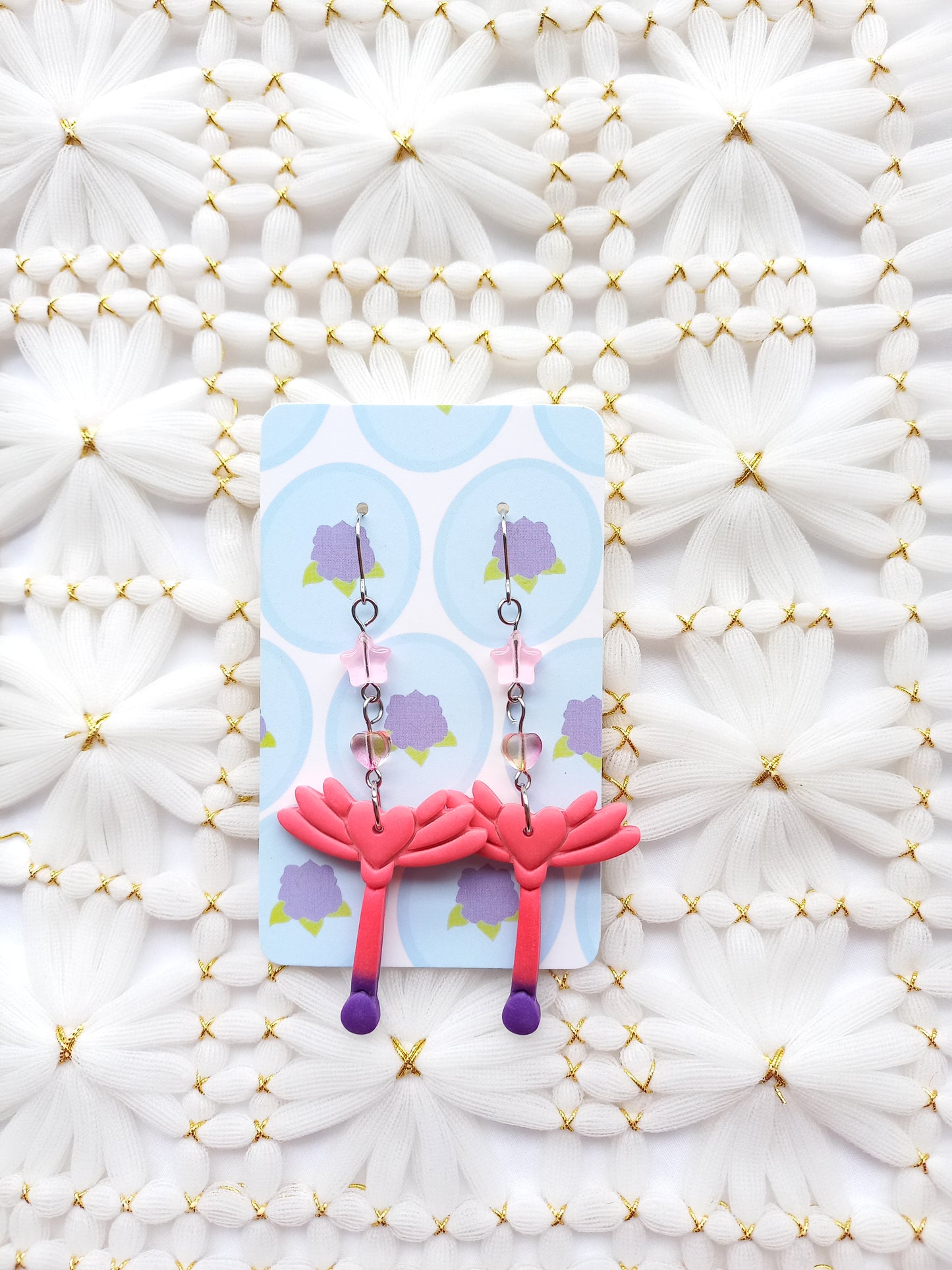 Heart Wand Earrings | Fantasy