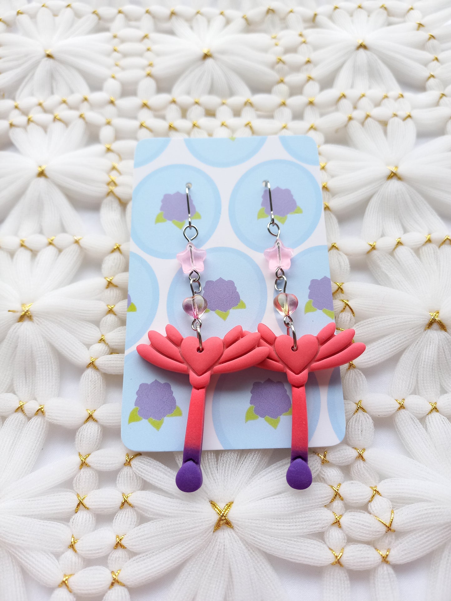 Heart Wand Earrings | Fantasy