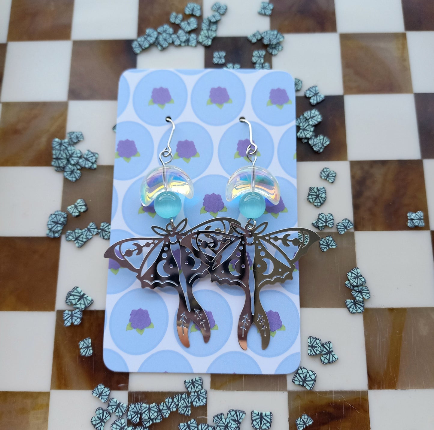 Luna Moth Earrings