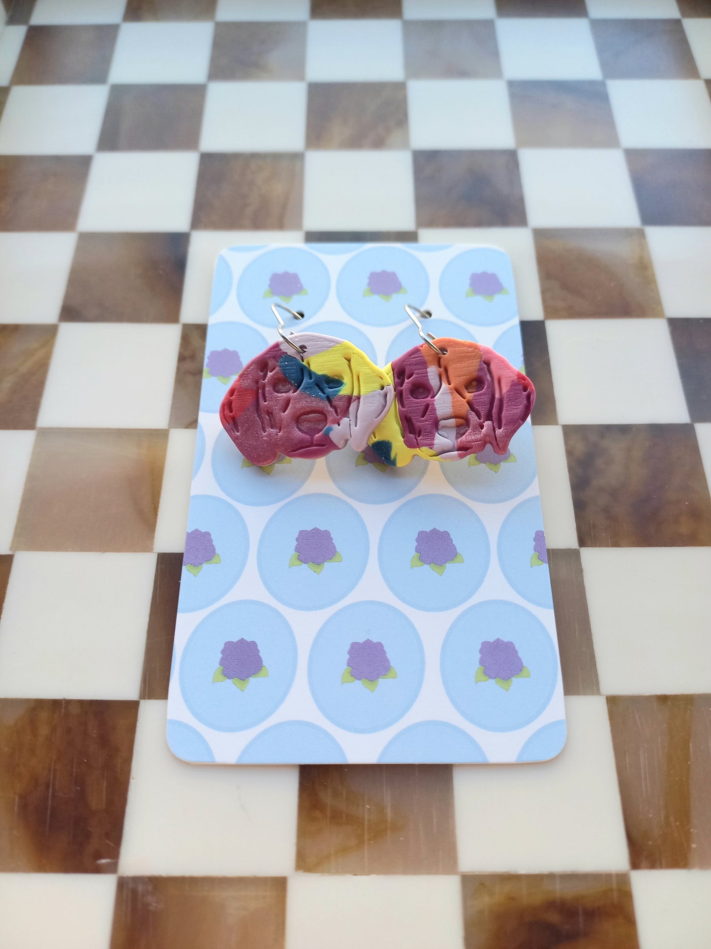 Colourful Pup Earrings