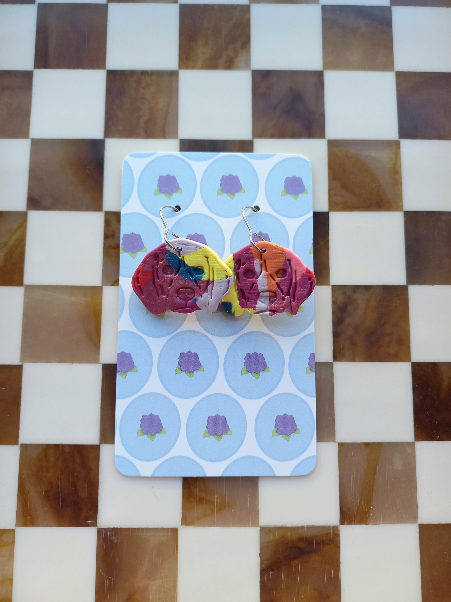 Colourful Pup Earrings