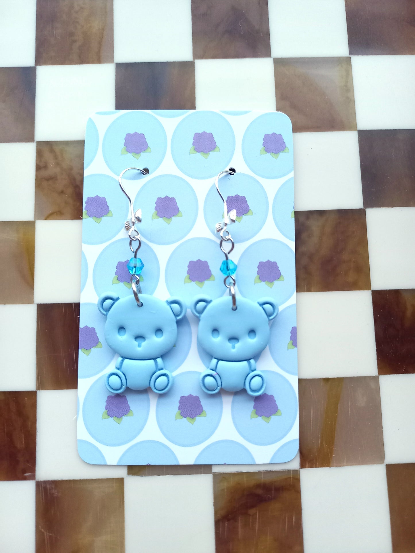 Snuggly Teddy Bear Earrings