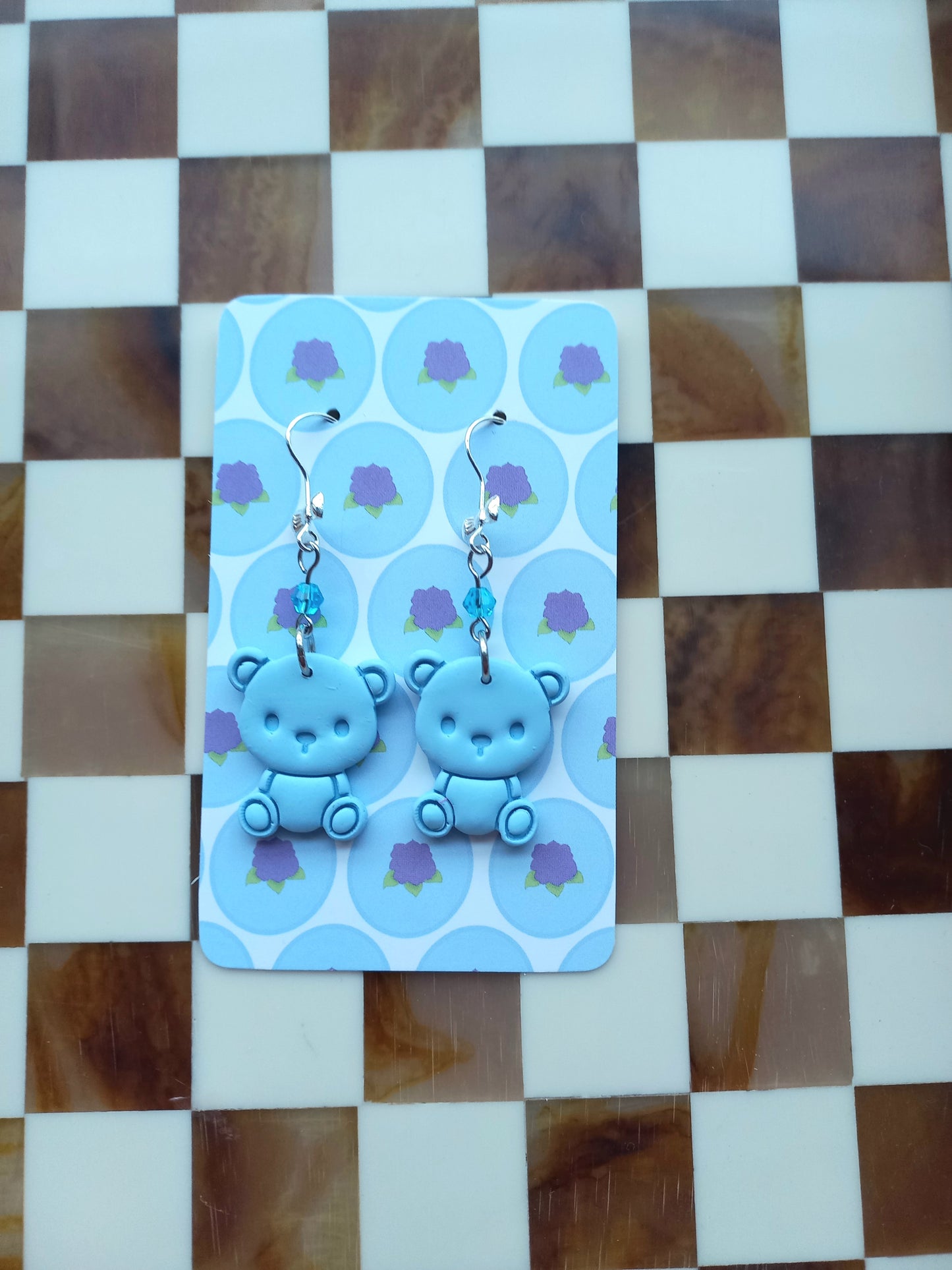 Snuggly Teddy Bear Earrings