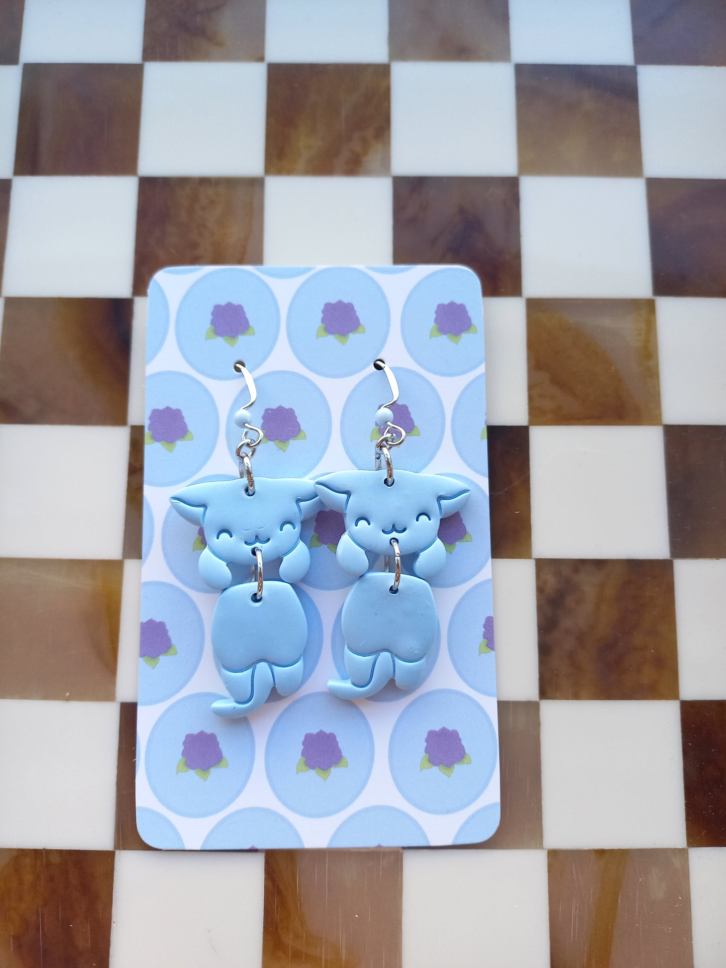 Chilling Cat & Fox Earrings