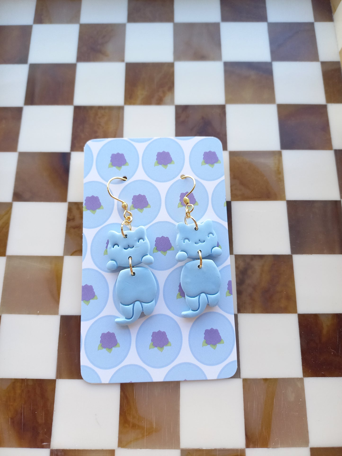 Chilling Cat & Fox Earrings