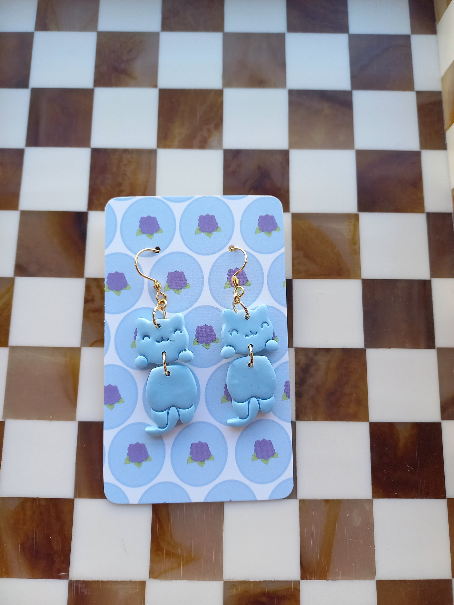 Chilling Cat & Fox Earrings