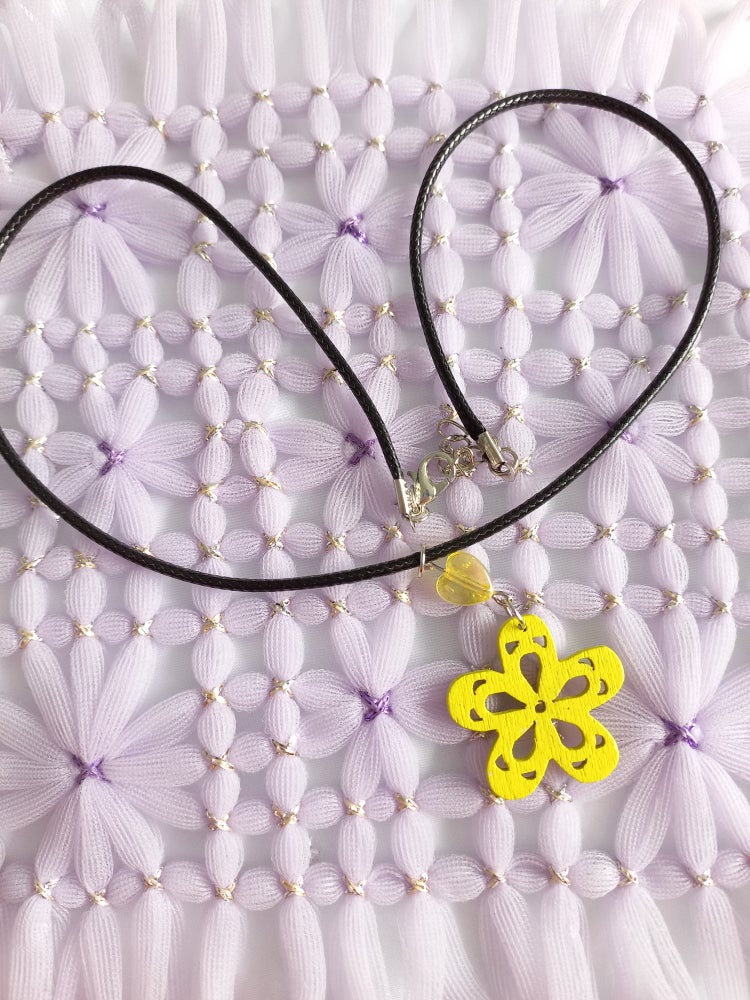 Yellow Flower Necklace