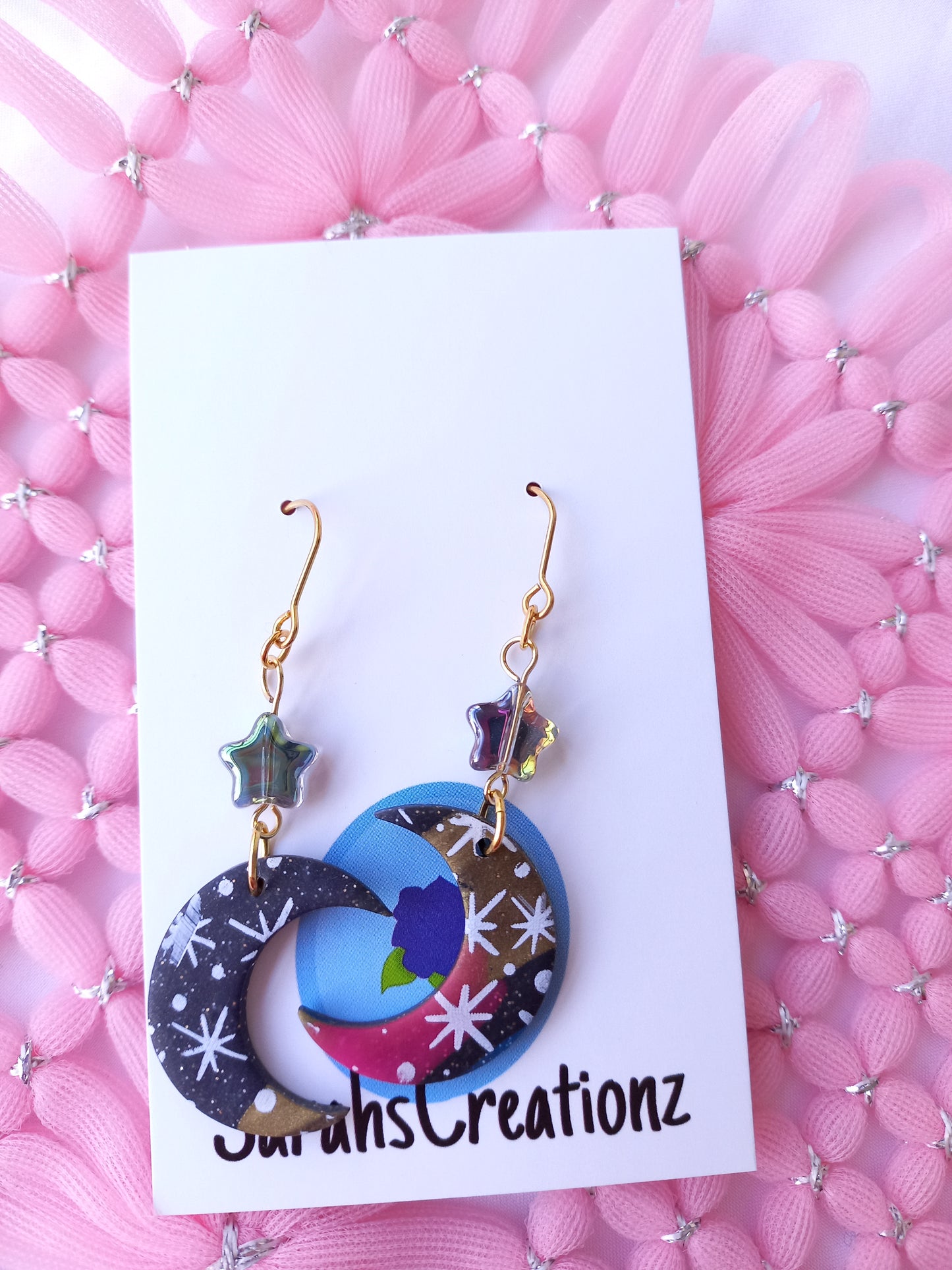 Moon & Star Earrings | Celestial Collection