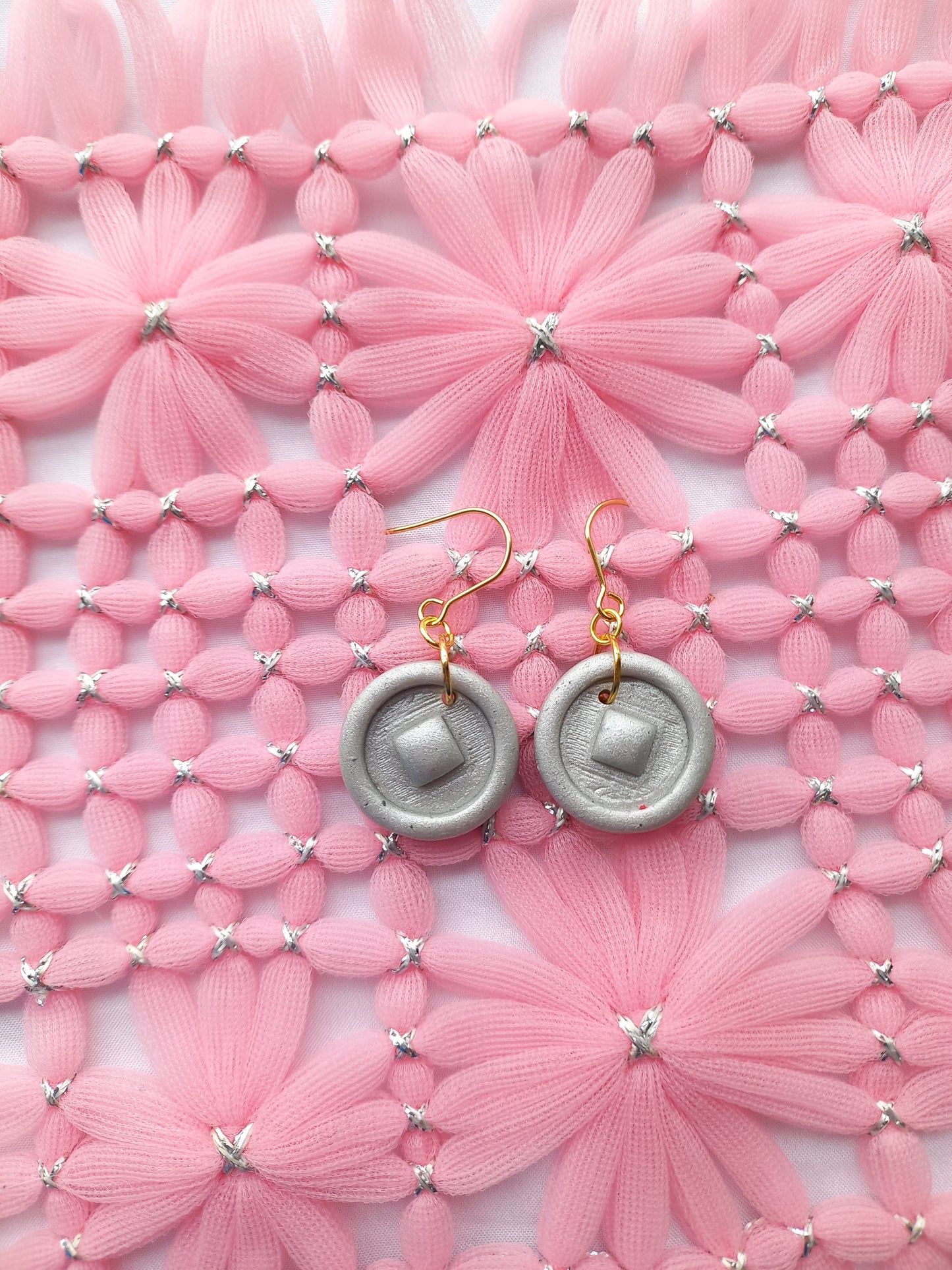 Silver Game Coin earrings | Gamers Collection