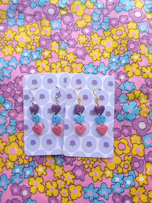 Tiered Heart Earrings | Taylor Inspired