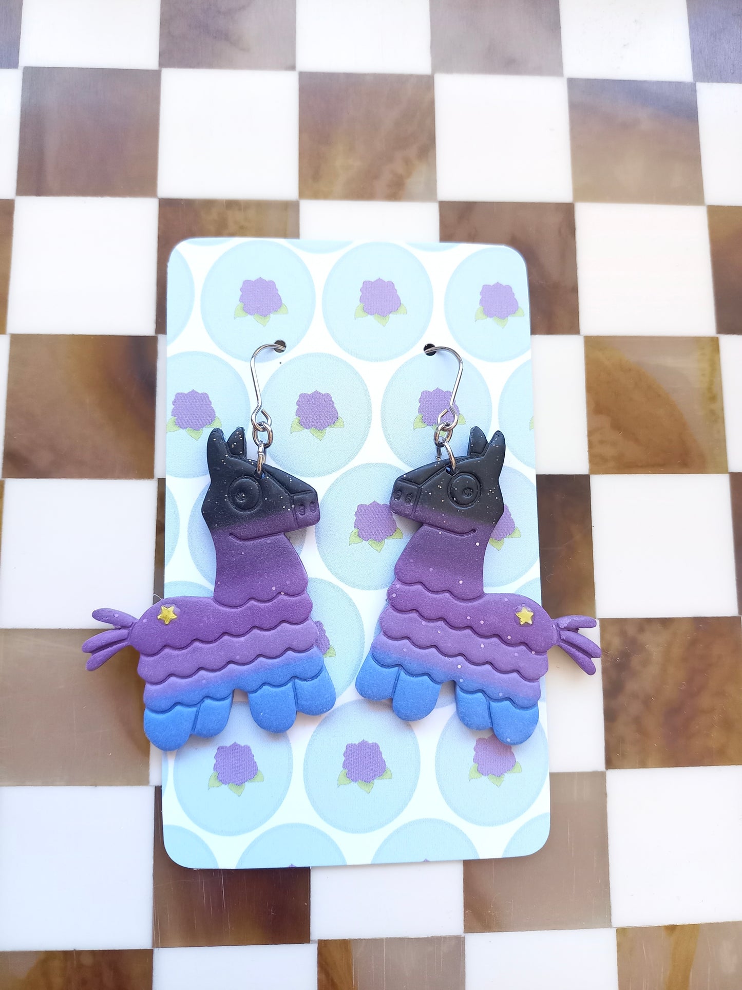 Llama Piñata Earrings