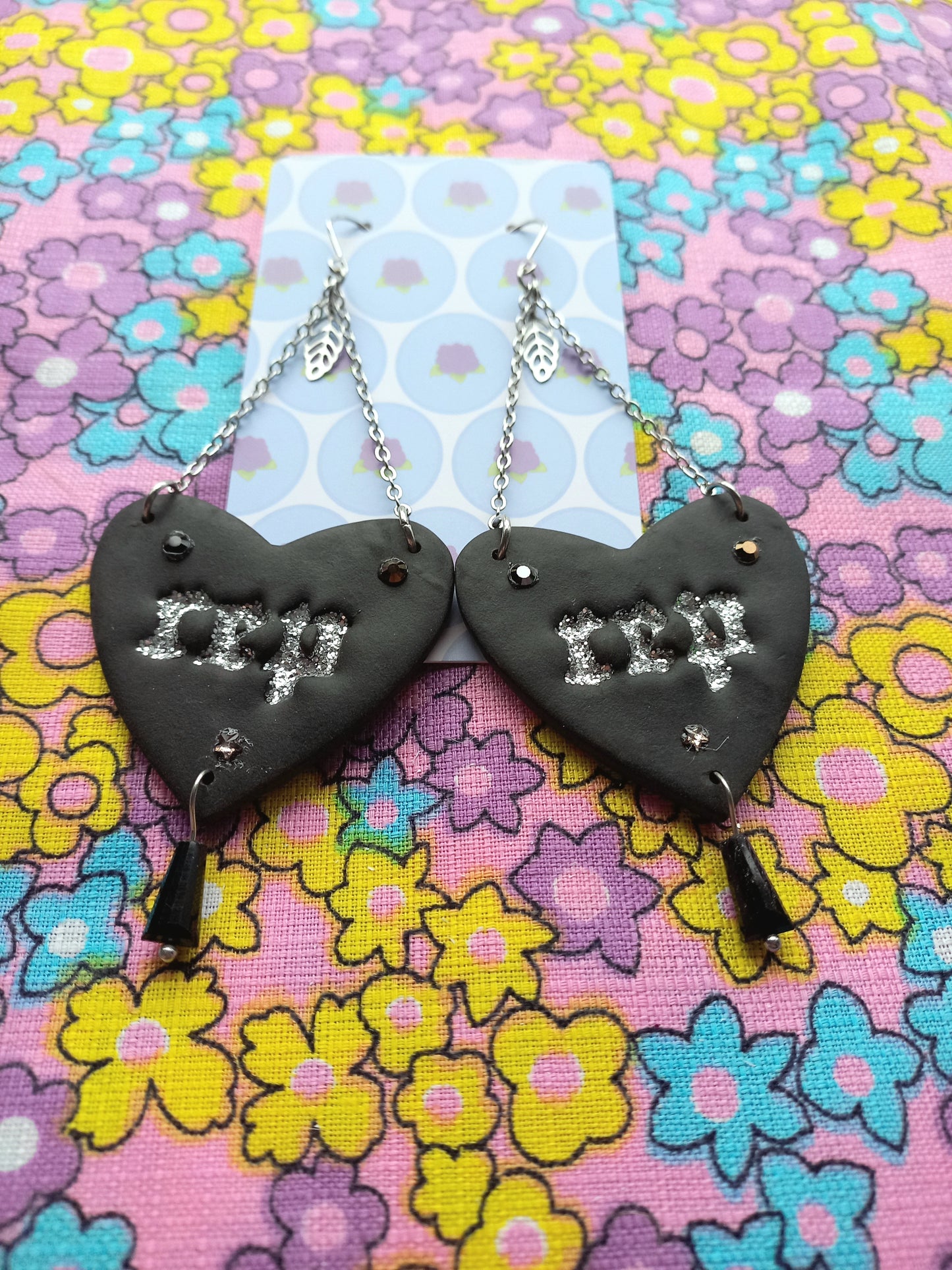 Reputation Heart Earrings | Taylor Inspired