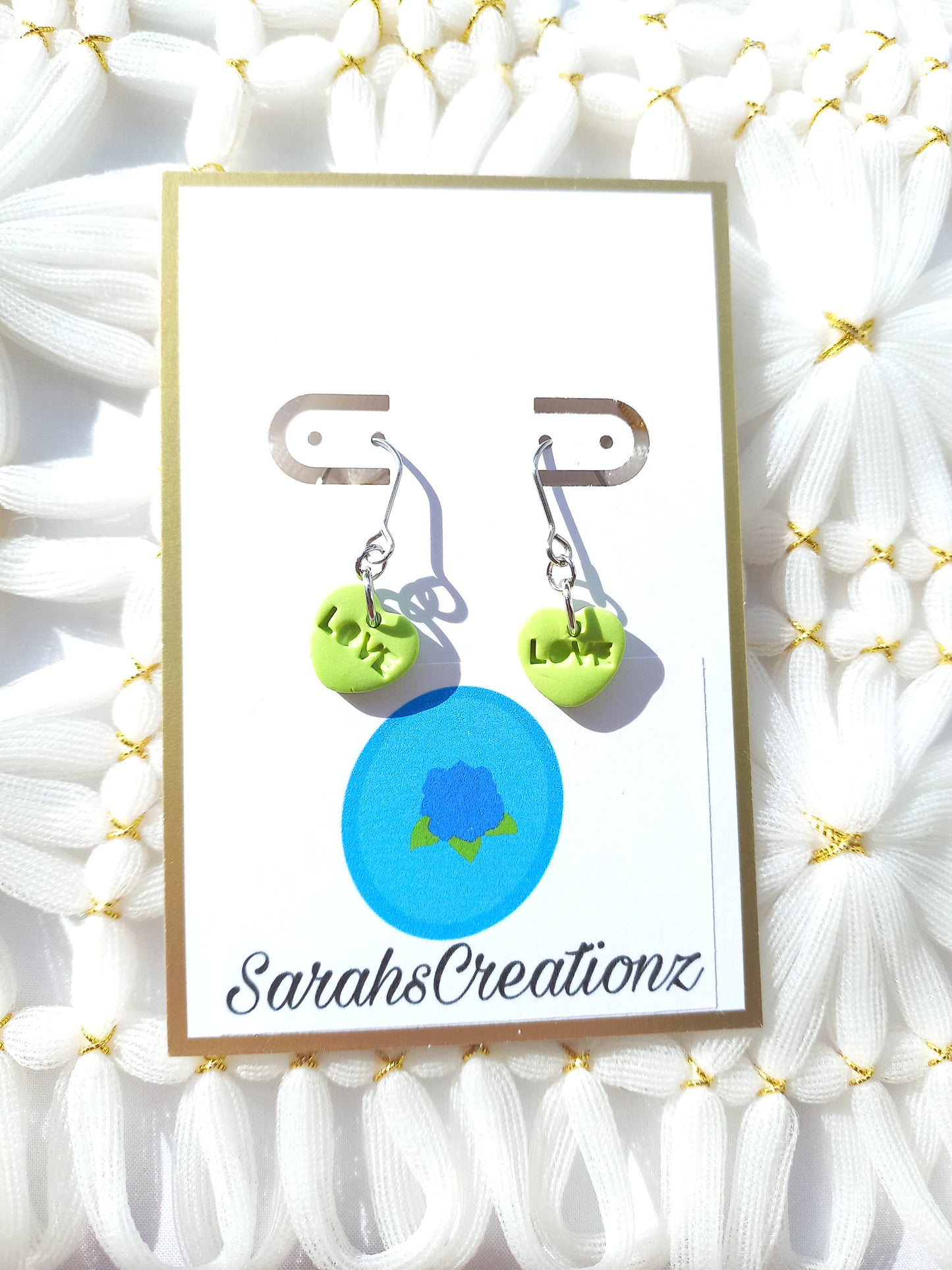 Green Mini Candy Heart Earrings | Love Collection