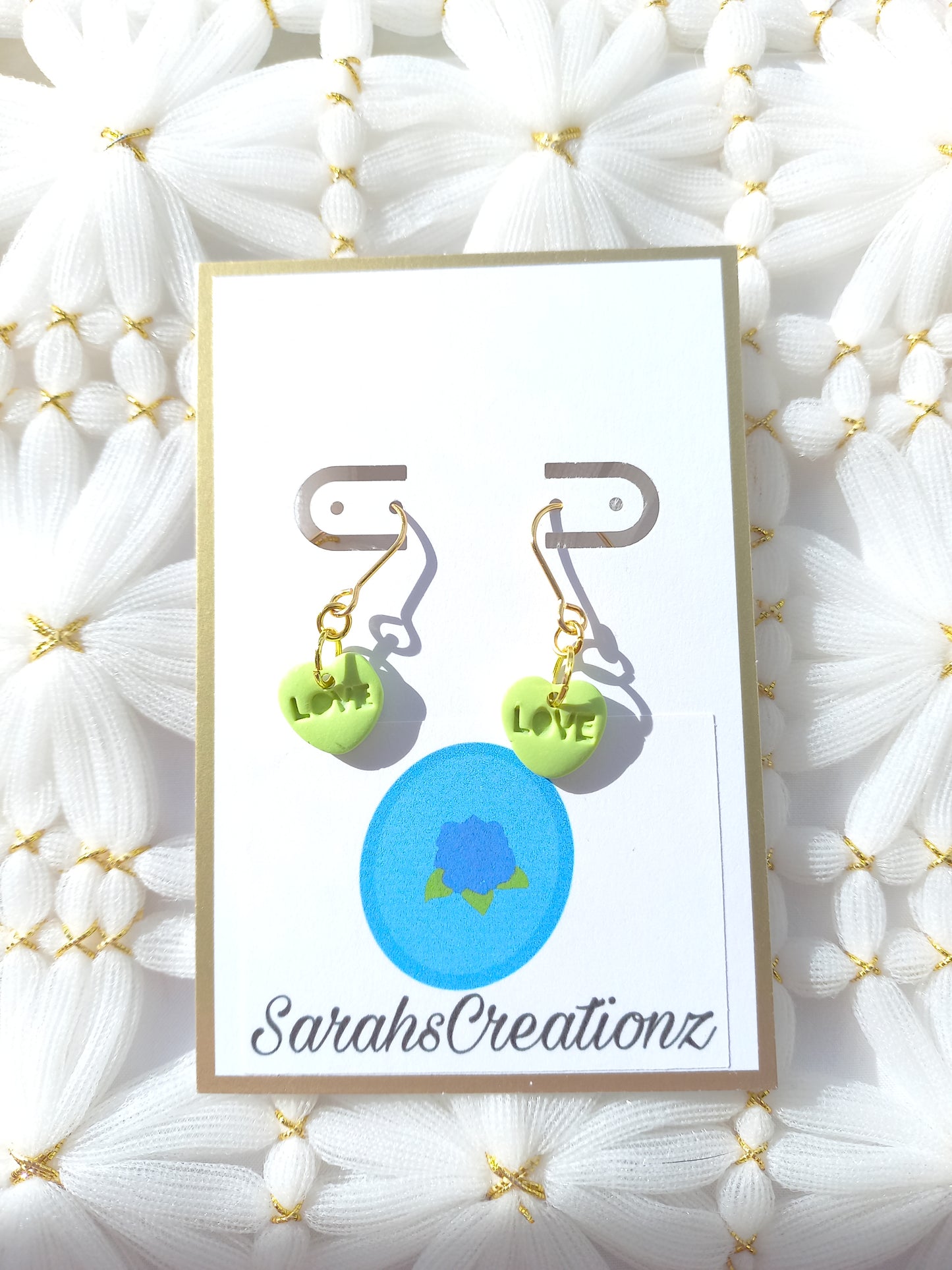 Green Mini Candy Heart Earrings | Love Collection