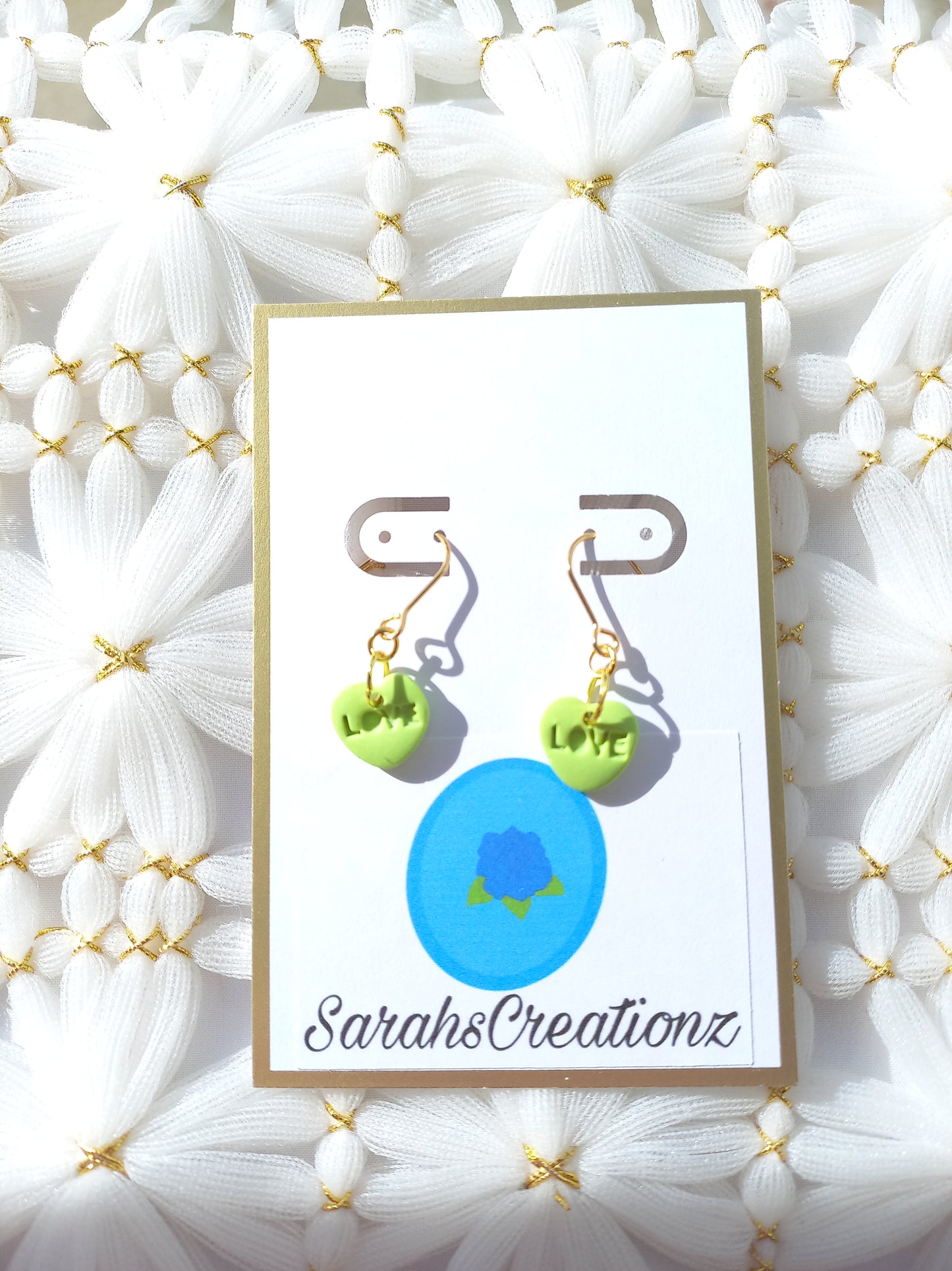 Green Mini Candy Heart Earrings | Love Collection