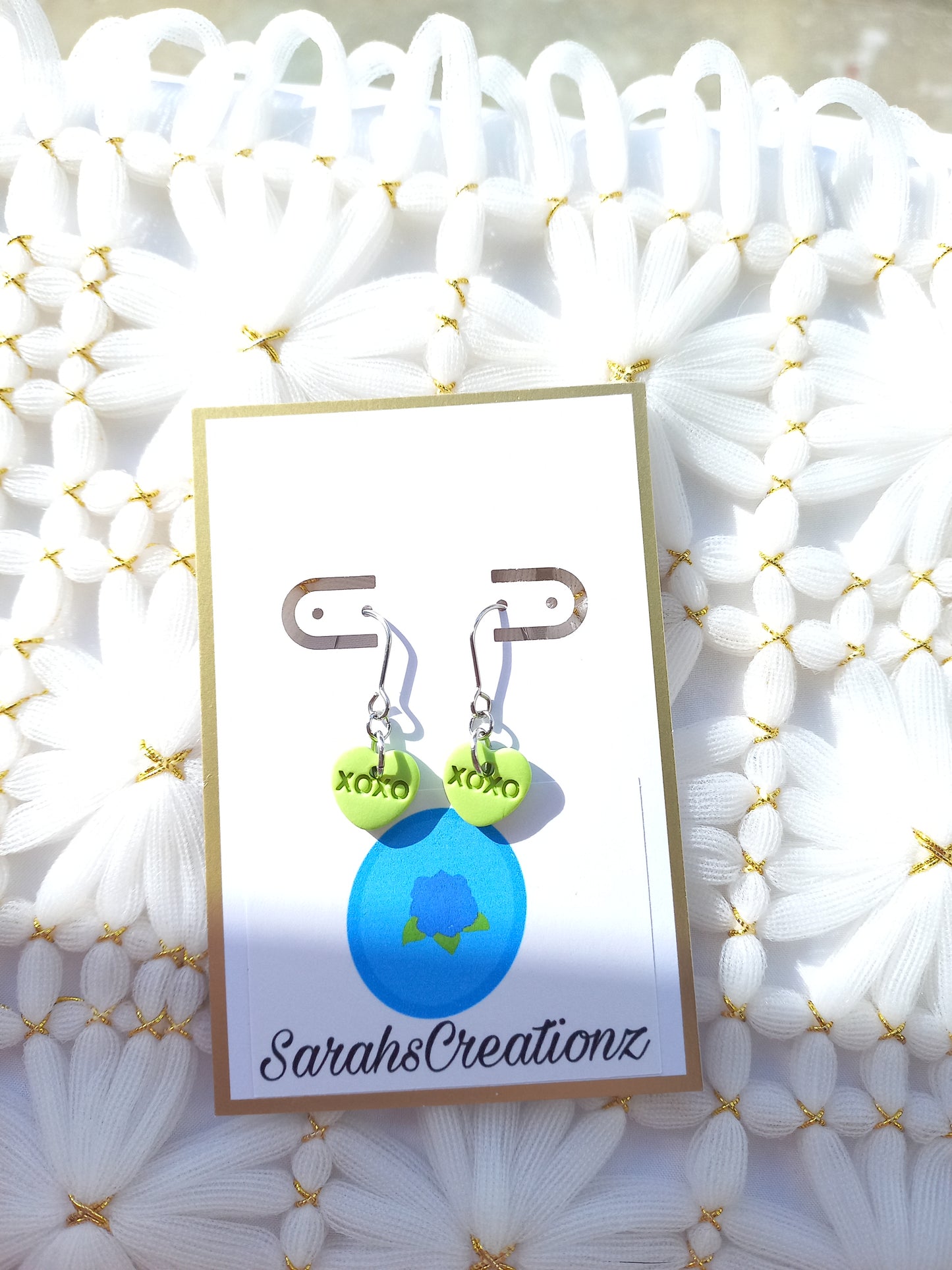 Green Mini Candy Heart Earrings | Love Collection