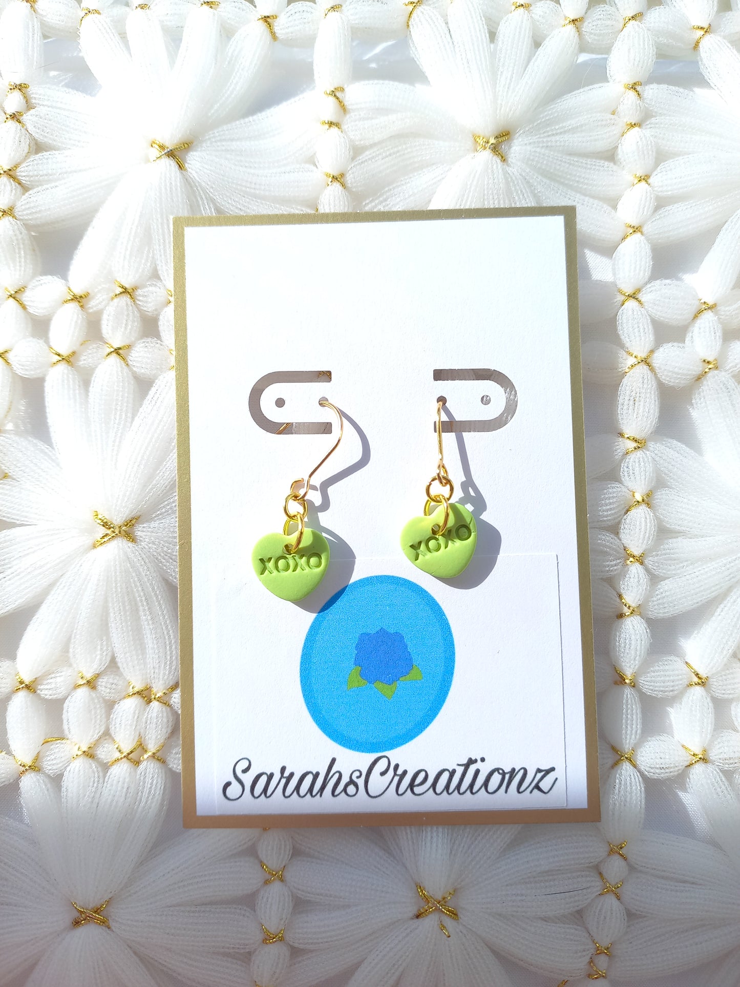Green Mini Candy Heart Earrings | Love Collection