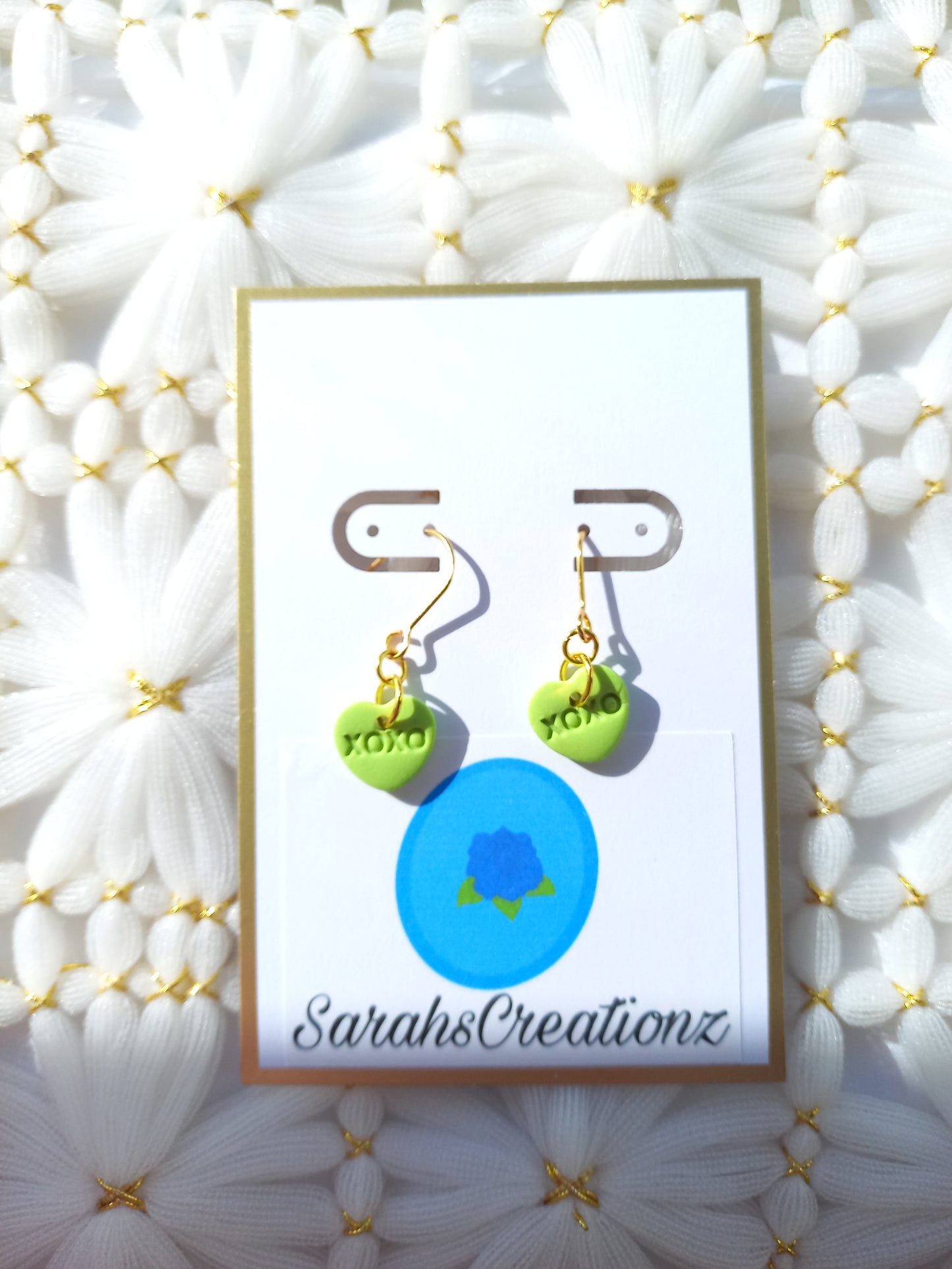 Green Mini Candy Heart Earrings | Love Collection