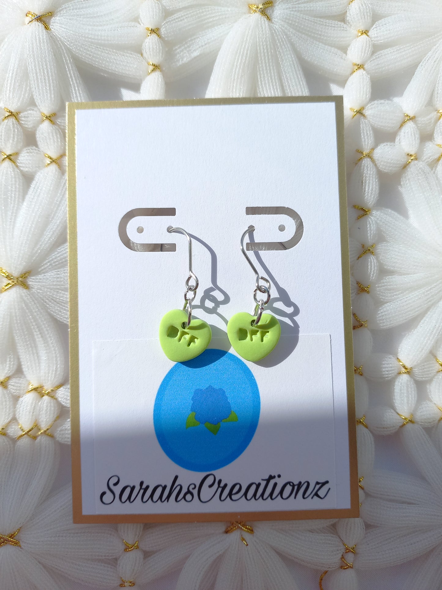 Green Mini Candy Heart Earrings | Love Collection