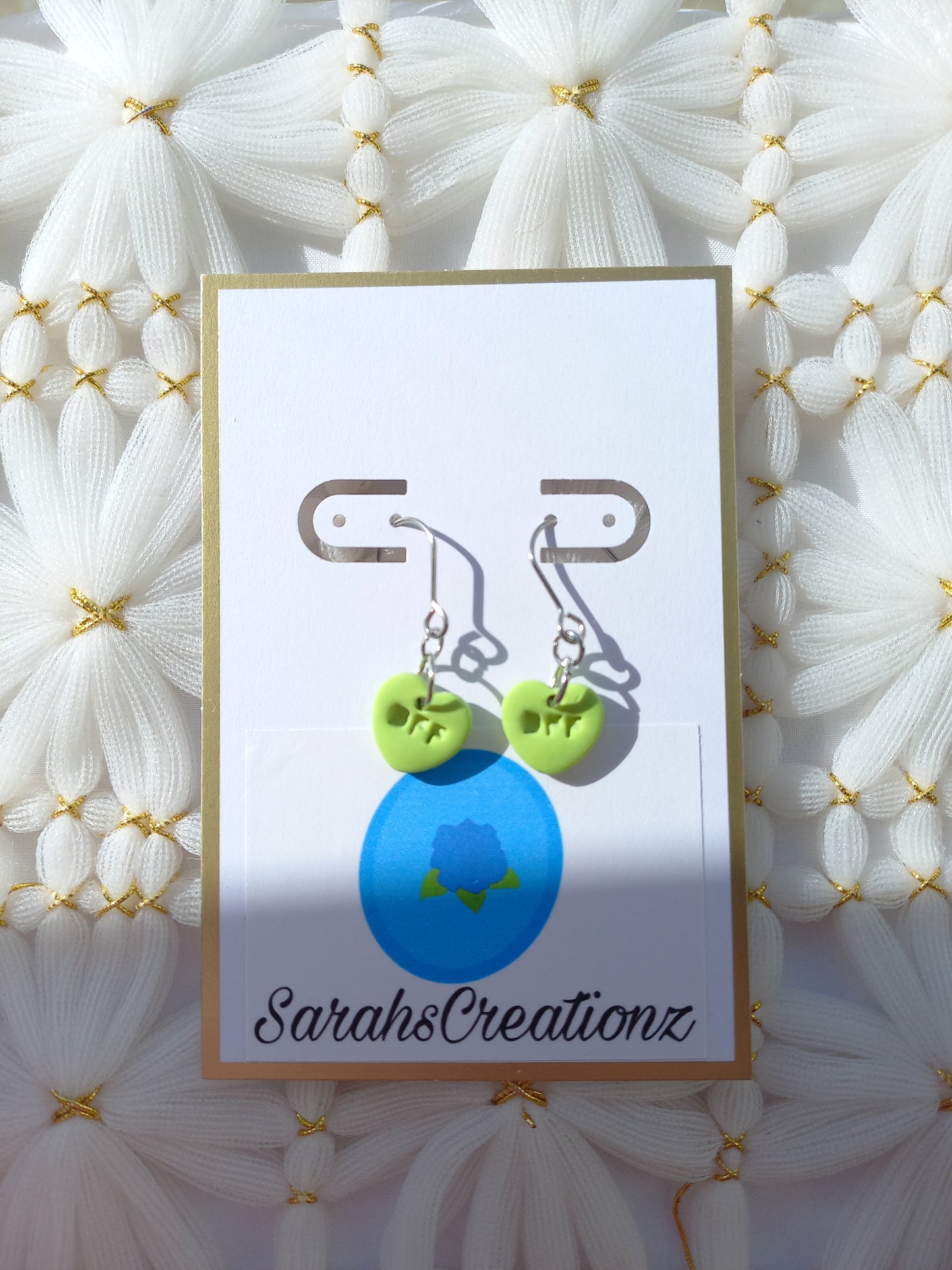 Green Mini Candy Heart Earrings | Love Collection
