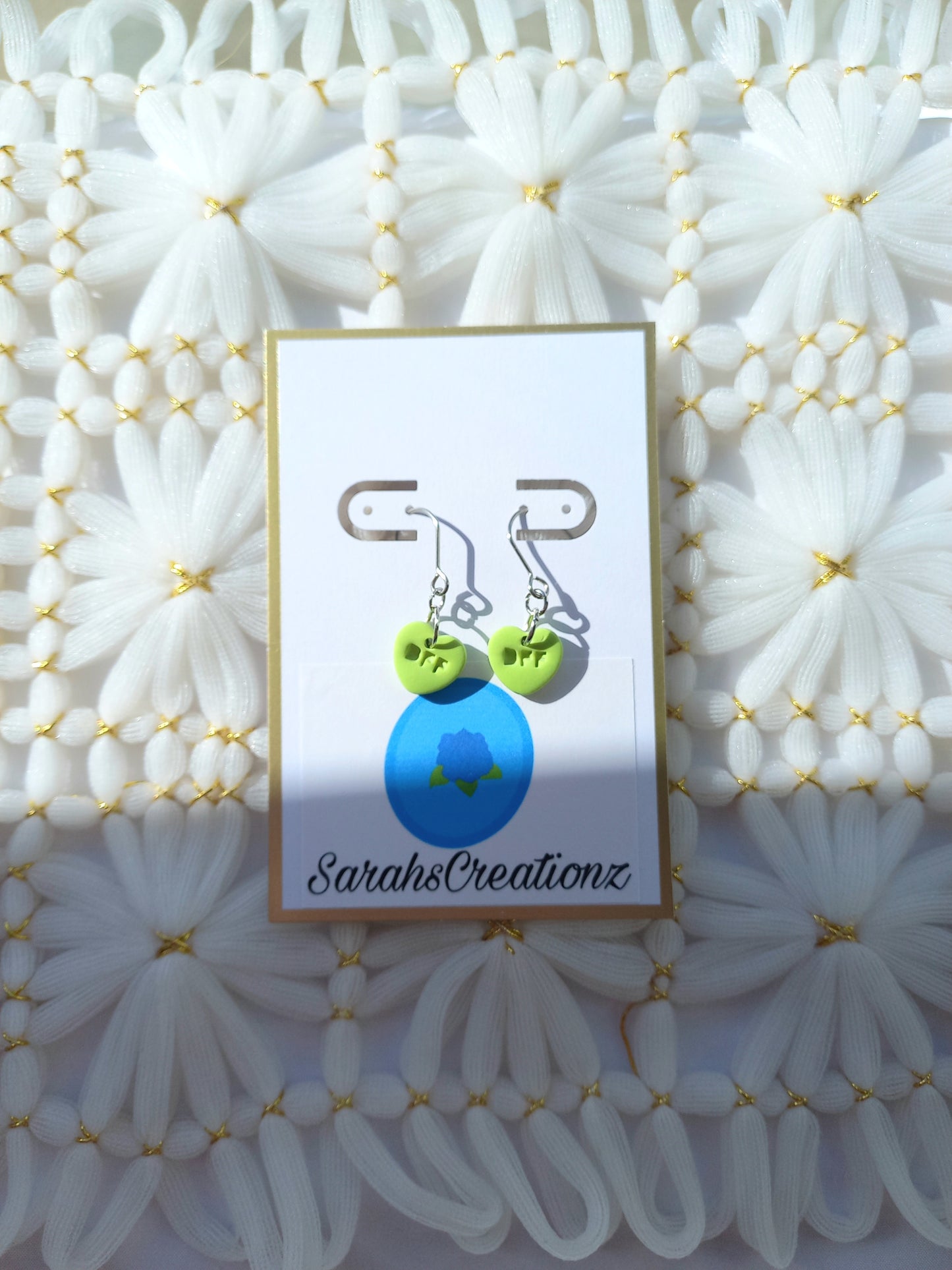 Green Mini Candy Heart Earrings | Love Collection