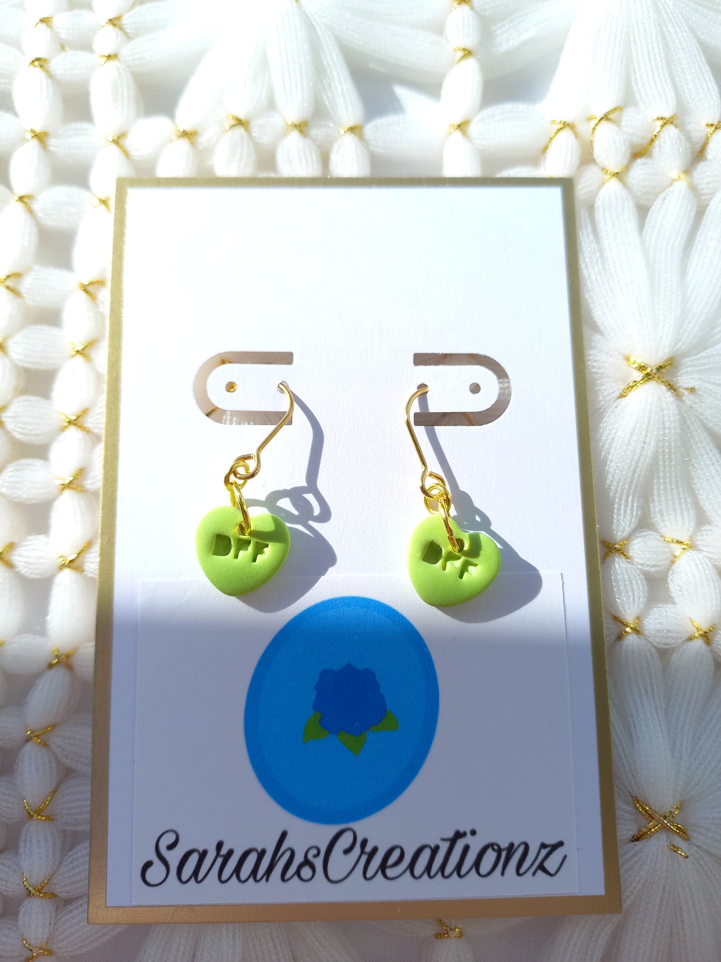 Green Mini Candy Heart Earrings | Love Collection