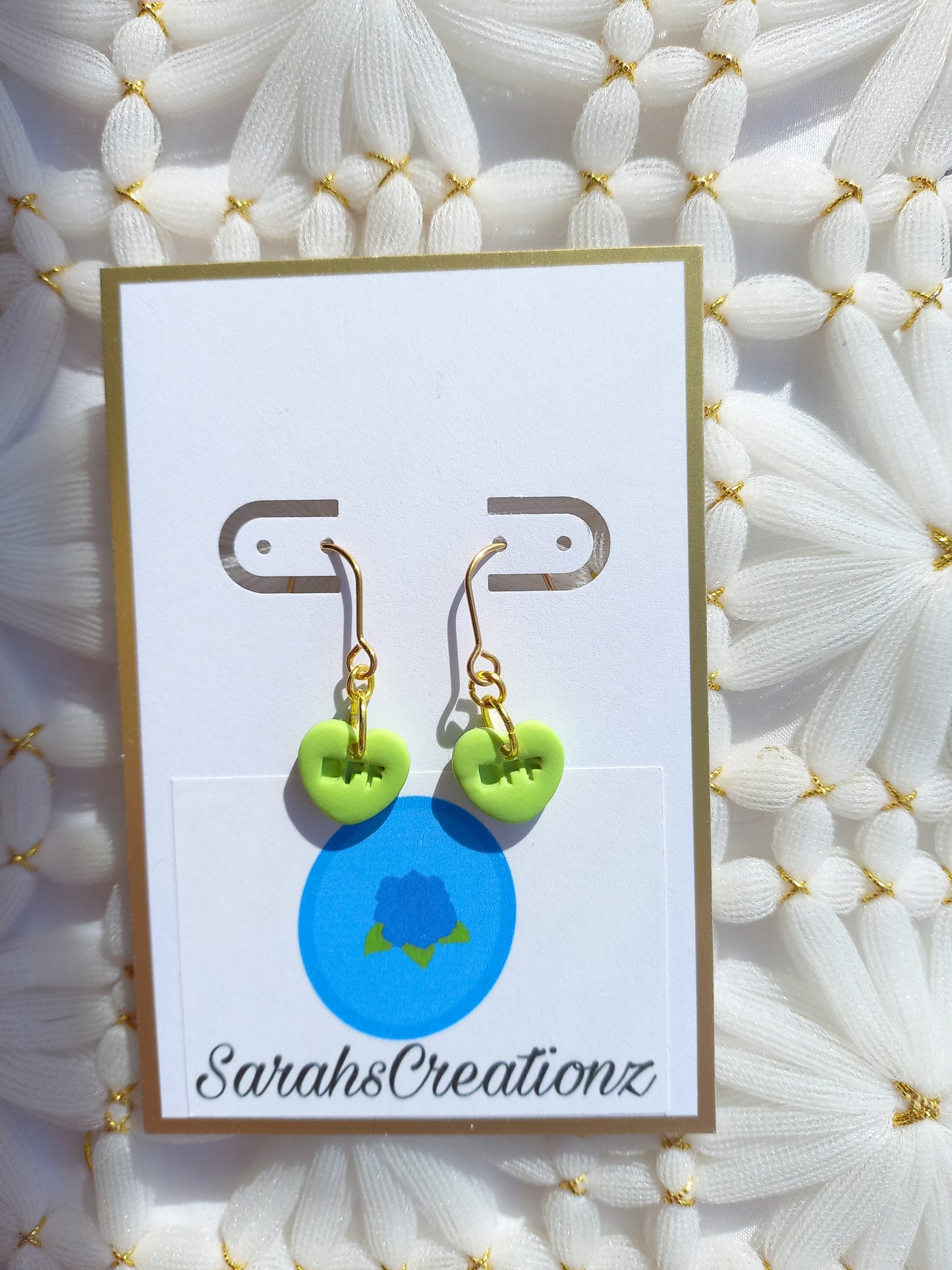 Green Mini Candy Heart Earrings | Love Collection
