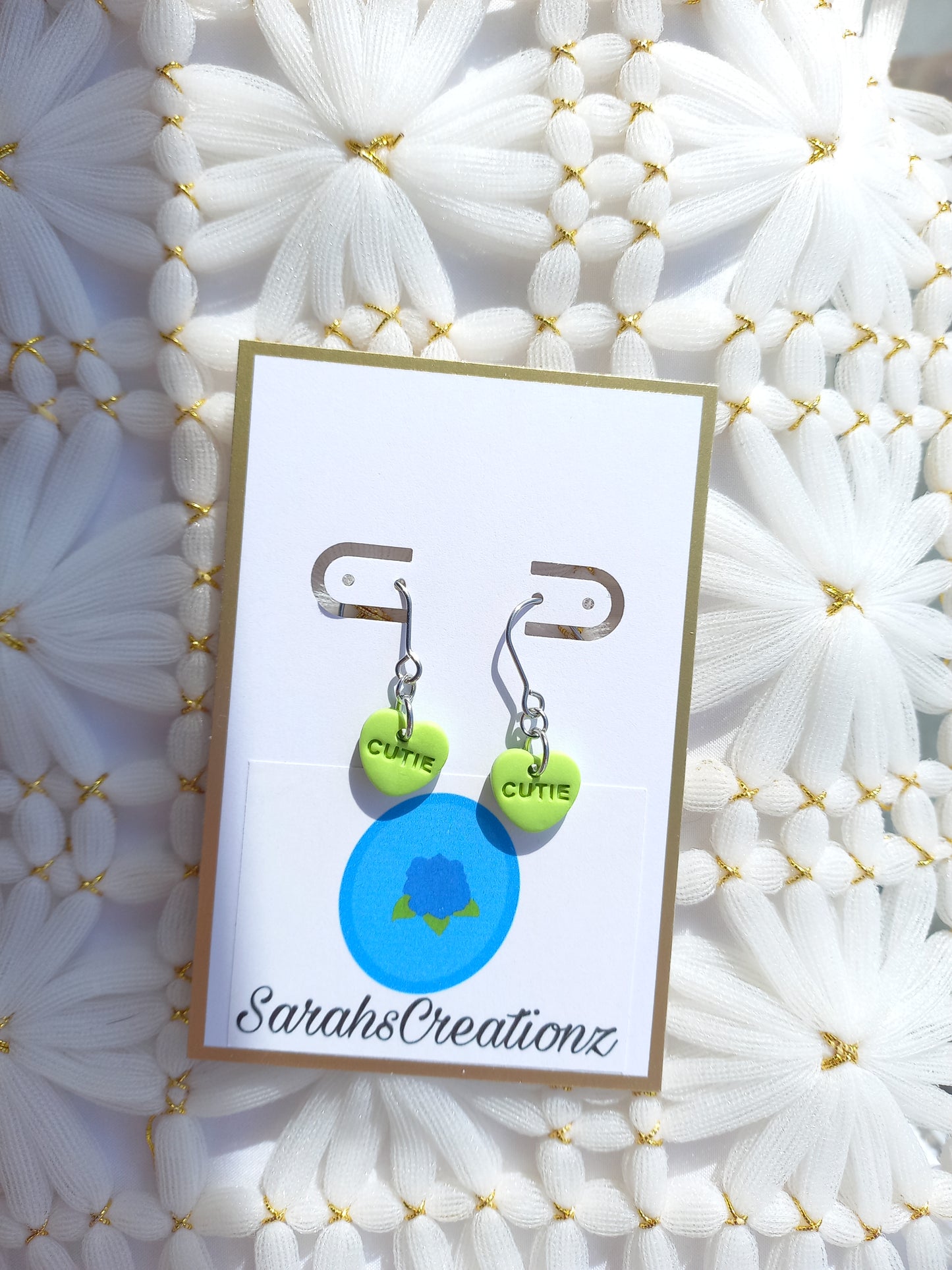 Green Mini Candy Heart Earrings | Love Collection
