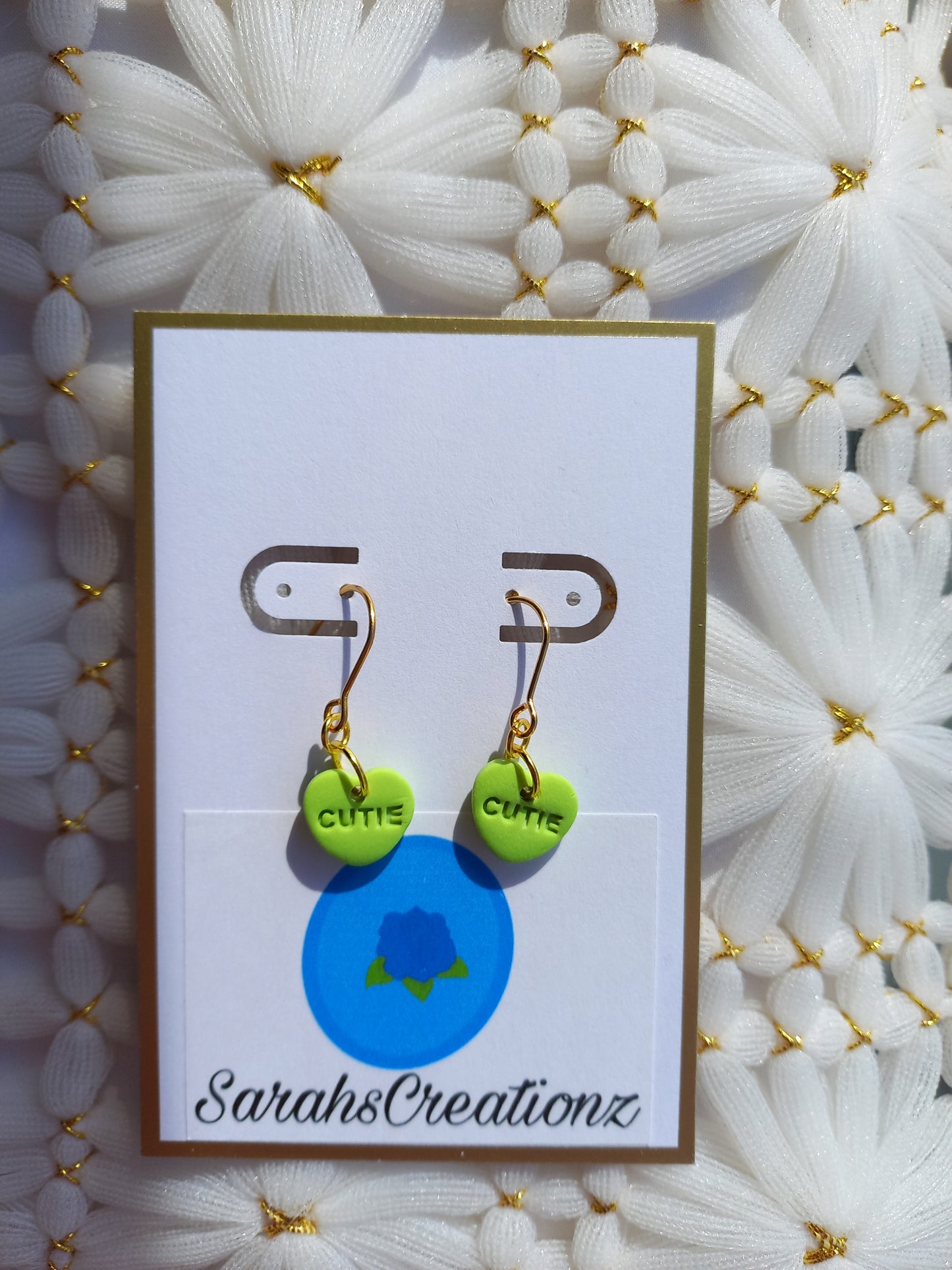 Green Mini Candy Heart Earrings | Love Collection