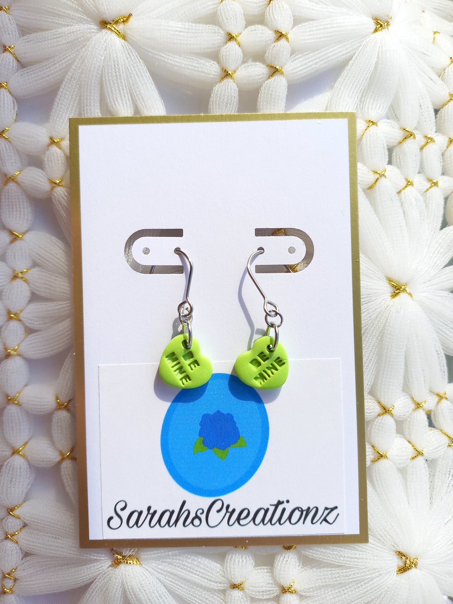 Green Mini Candy Heart Earrings | Love Collection