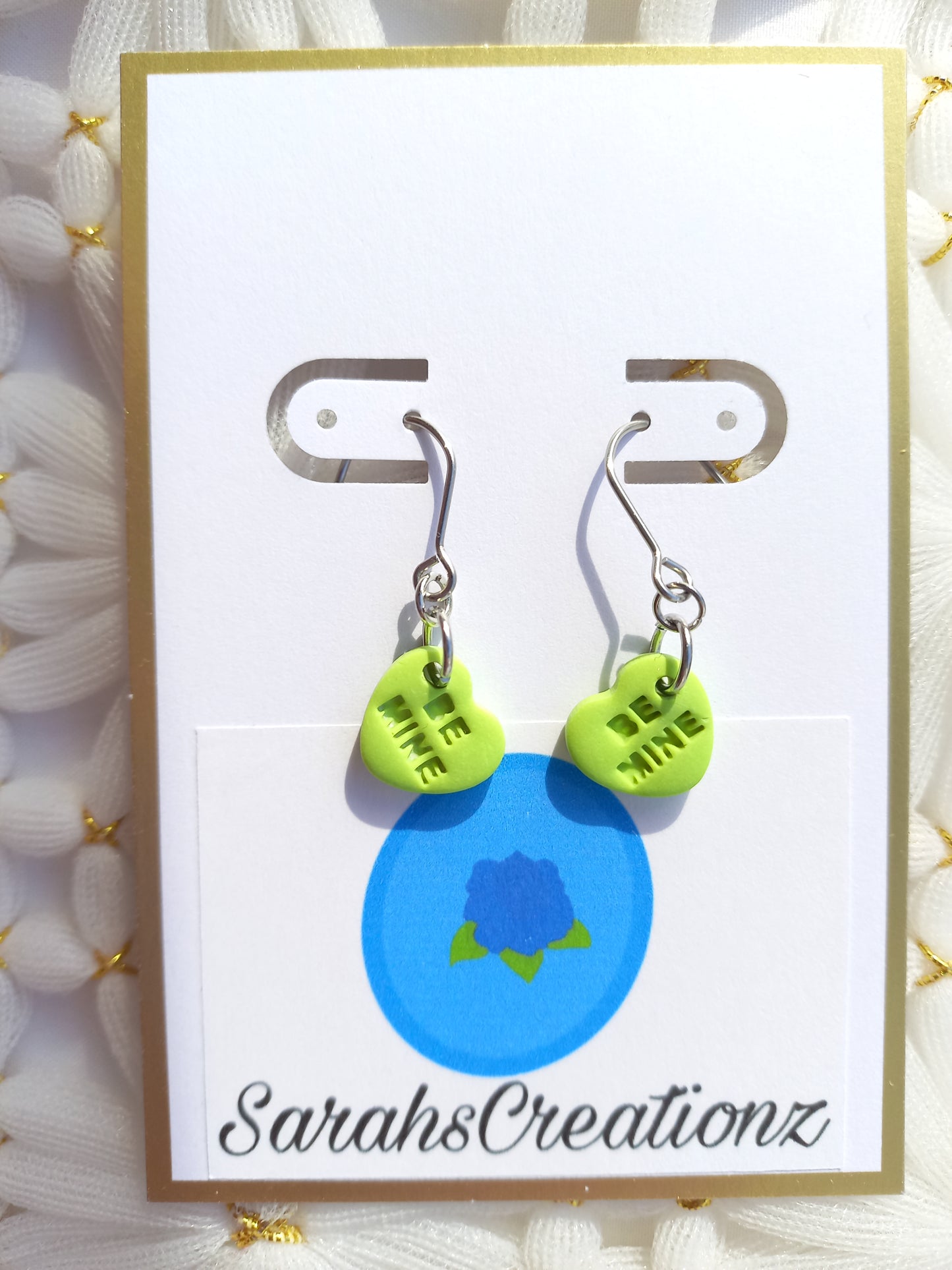 Green Mini Candy Heart Earrings | Love Collection
