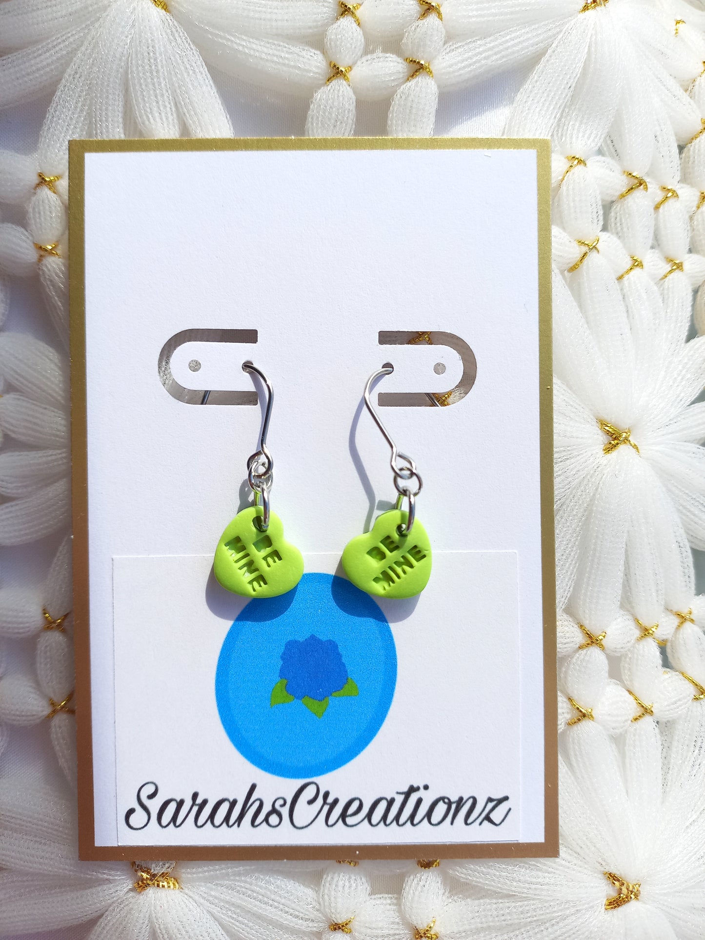 Green Mini Candy Heart Earrings | Love Collection