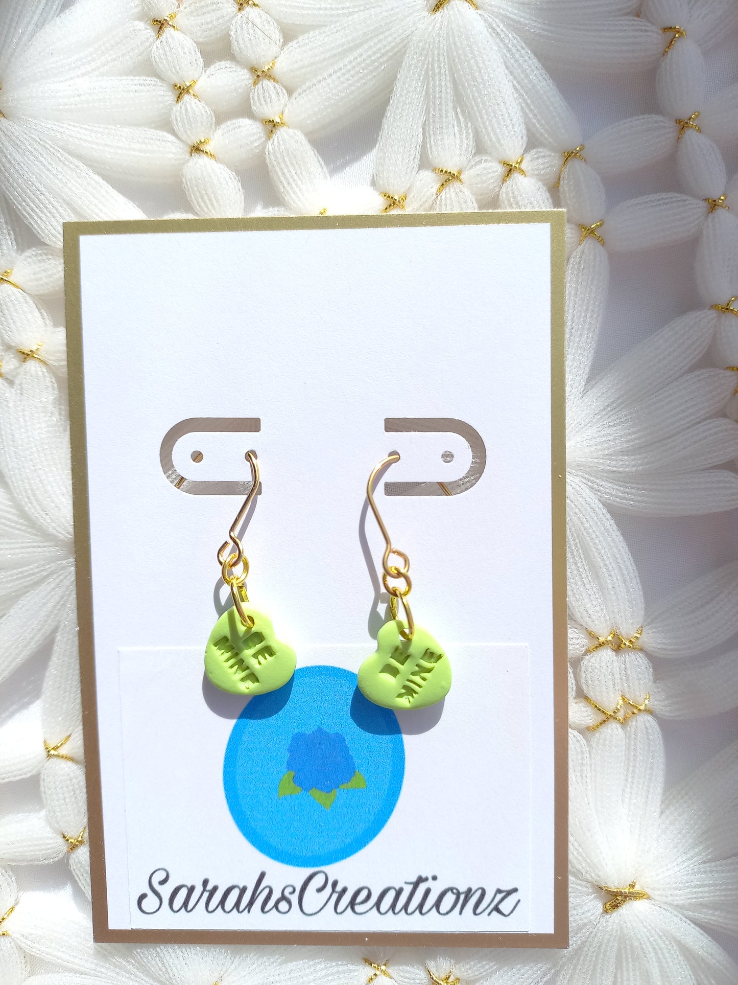Green Mini Candy Heart Earrings | Love Collection