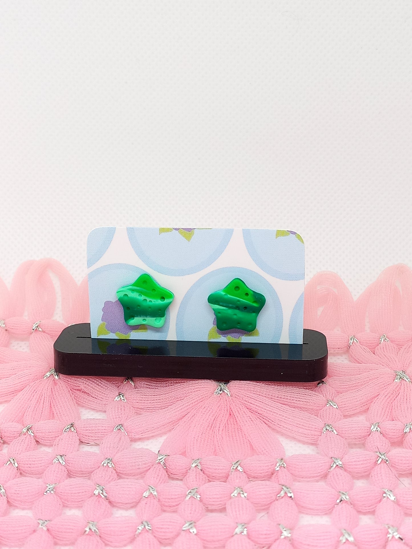 Green Marbled Starfish Studs | Sea Critters