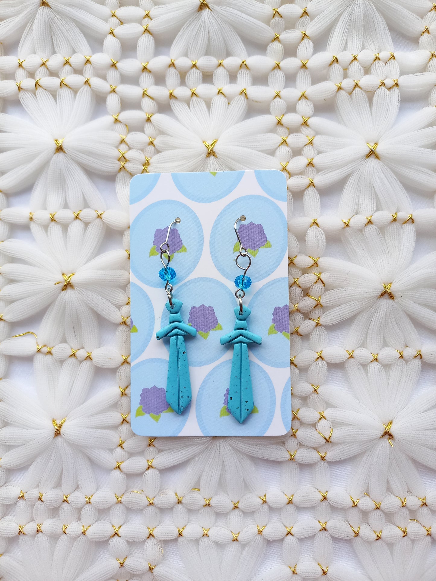 Beaded Sword Earrings | Fantasy
