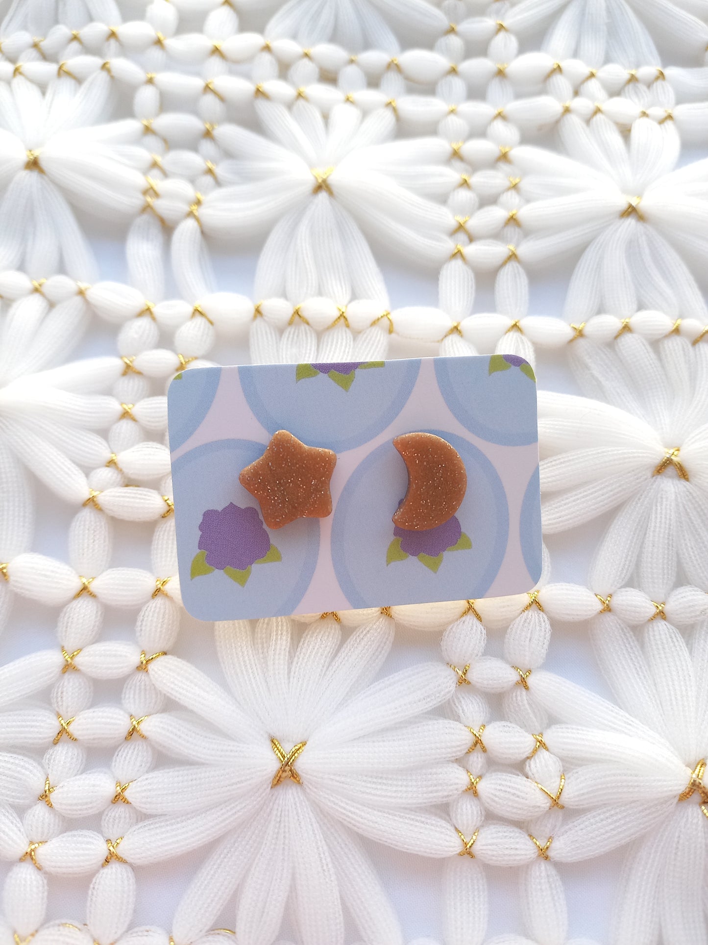 Star & Crescent Moon Mis-matched Studs