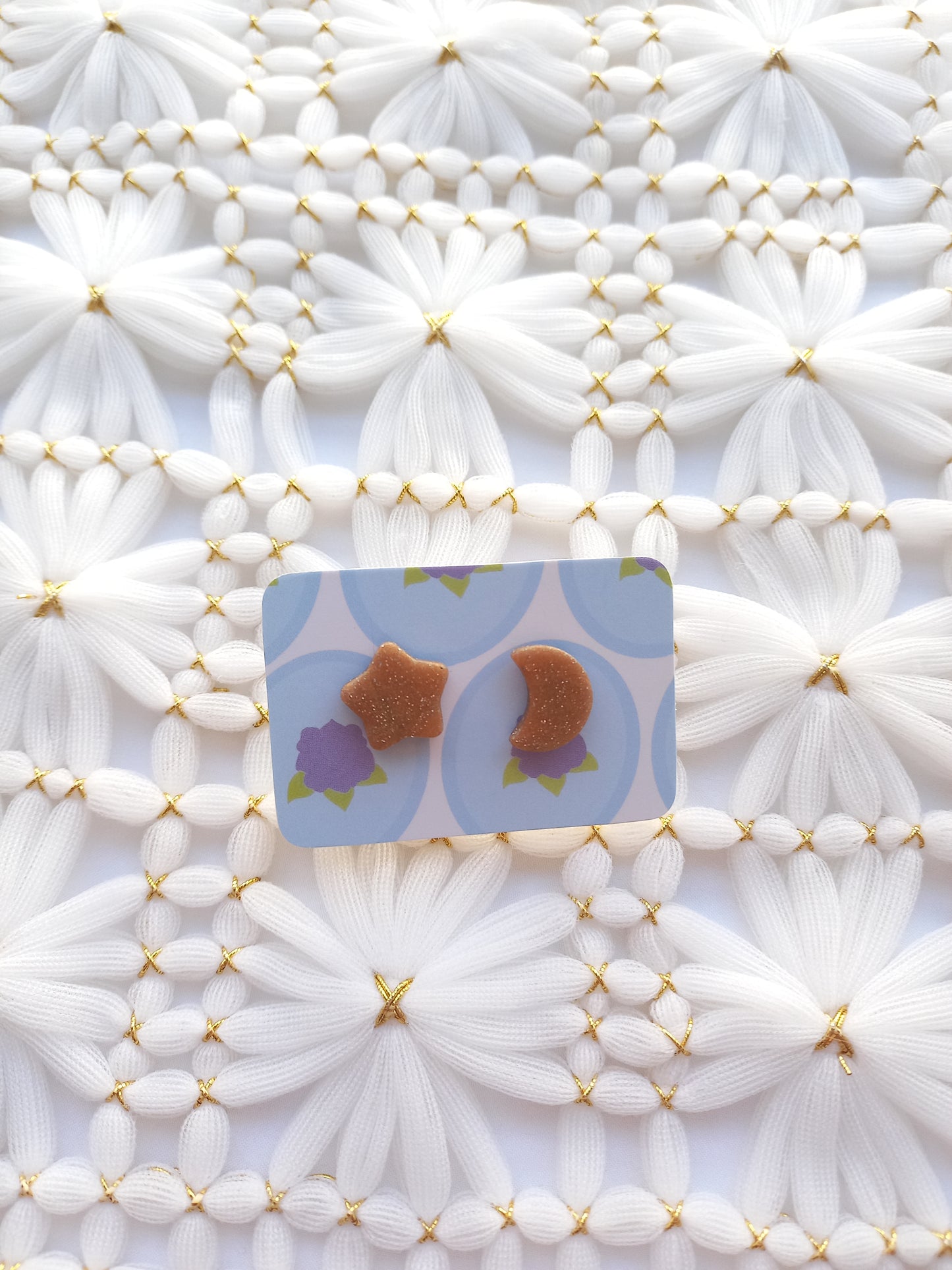 Star & Crescent Moon Mis-matched Studs