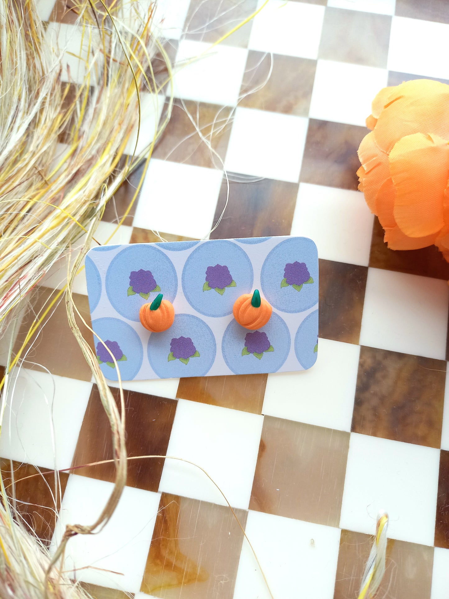 Mini Pumpkin Studs